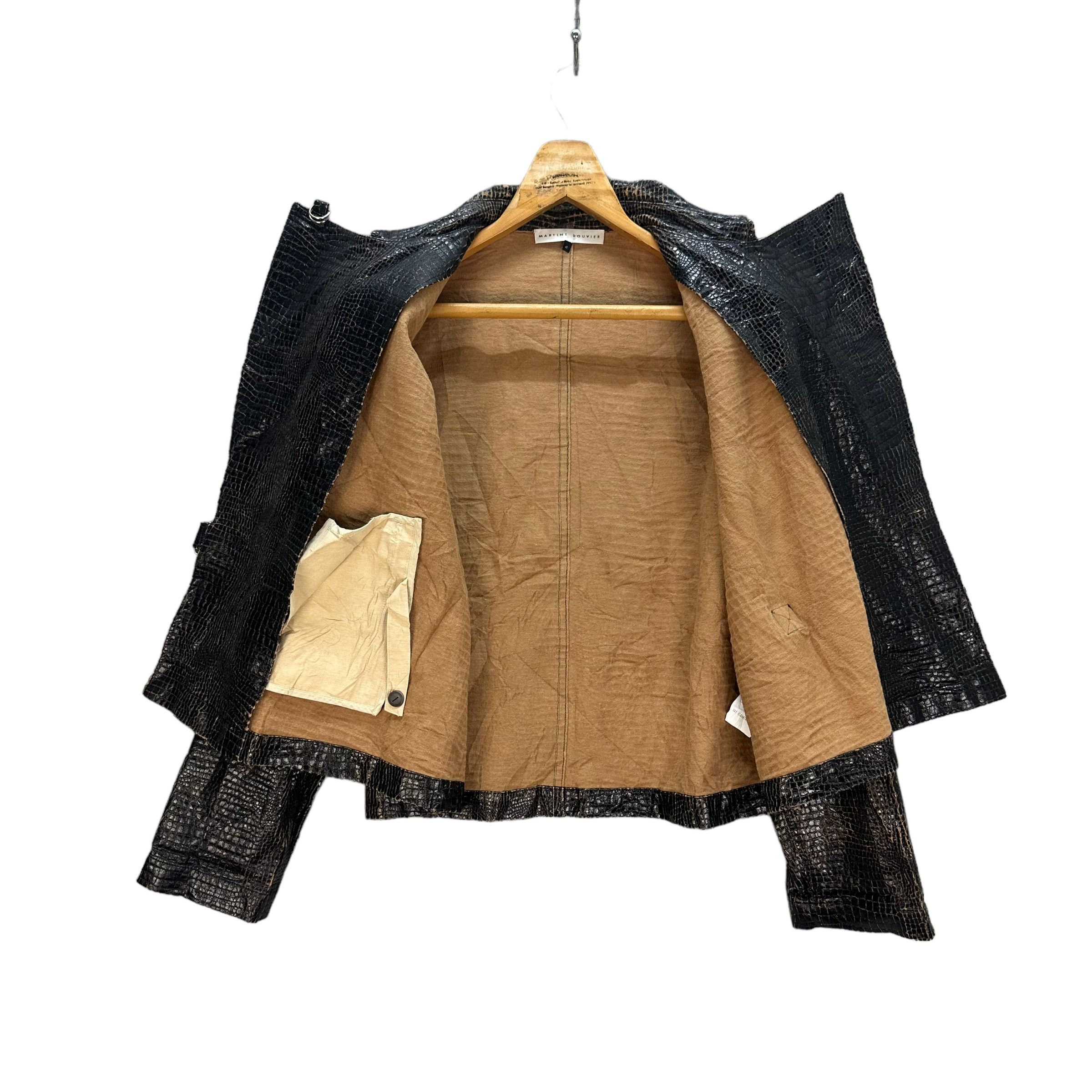 Japanese Brand MARTINE DOUVIER NICE TRASHED DESIGN JACKET #8062-199 Size M / US 6-8 / IT 42-44 - 8 Thumbnail