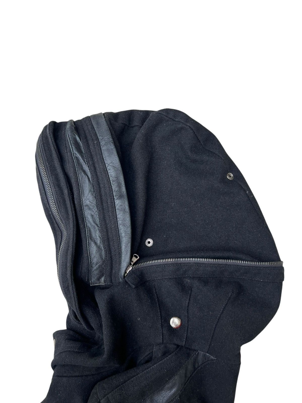 If Six Was Nine × JACKROSE × Le Grande Bleu (L.G.B.) Jackrose Luv Maison Wool Leather Hoodie Bondage Bono Jacket Size US M / EU 48-50 / 2 - 22 Thumbnail