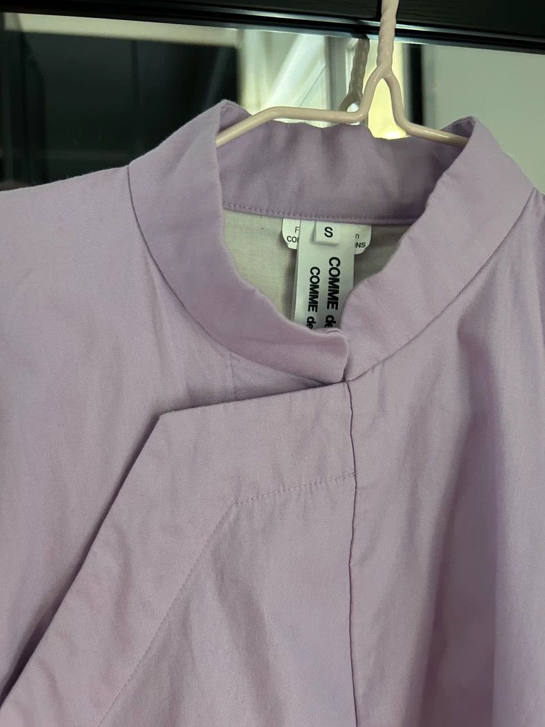 Comme des Garcons Comme des Garcons Purple Chinese-style vertical collar obl Size S / US 4 / IT 40 - 6 Thumbnail
