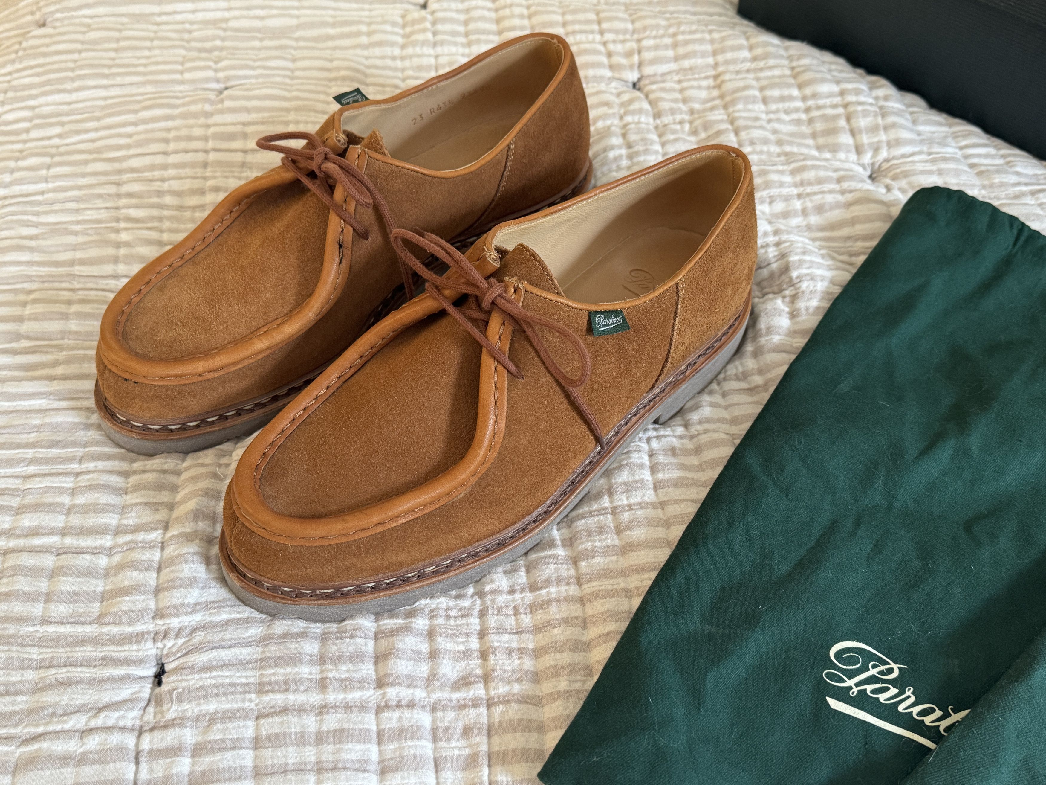 Paraboot Paraboot Michael 43.5 - Whiskey Suede, Excellent Size US 10.5 / EU 43-44 - 2 Thumbnail