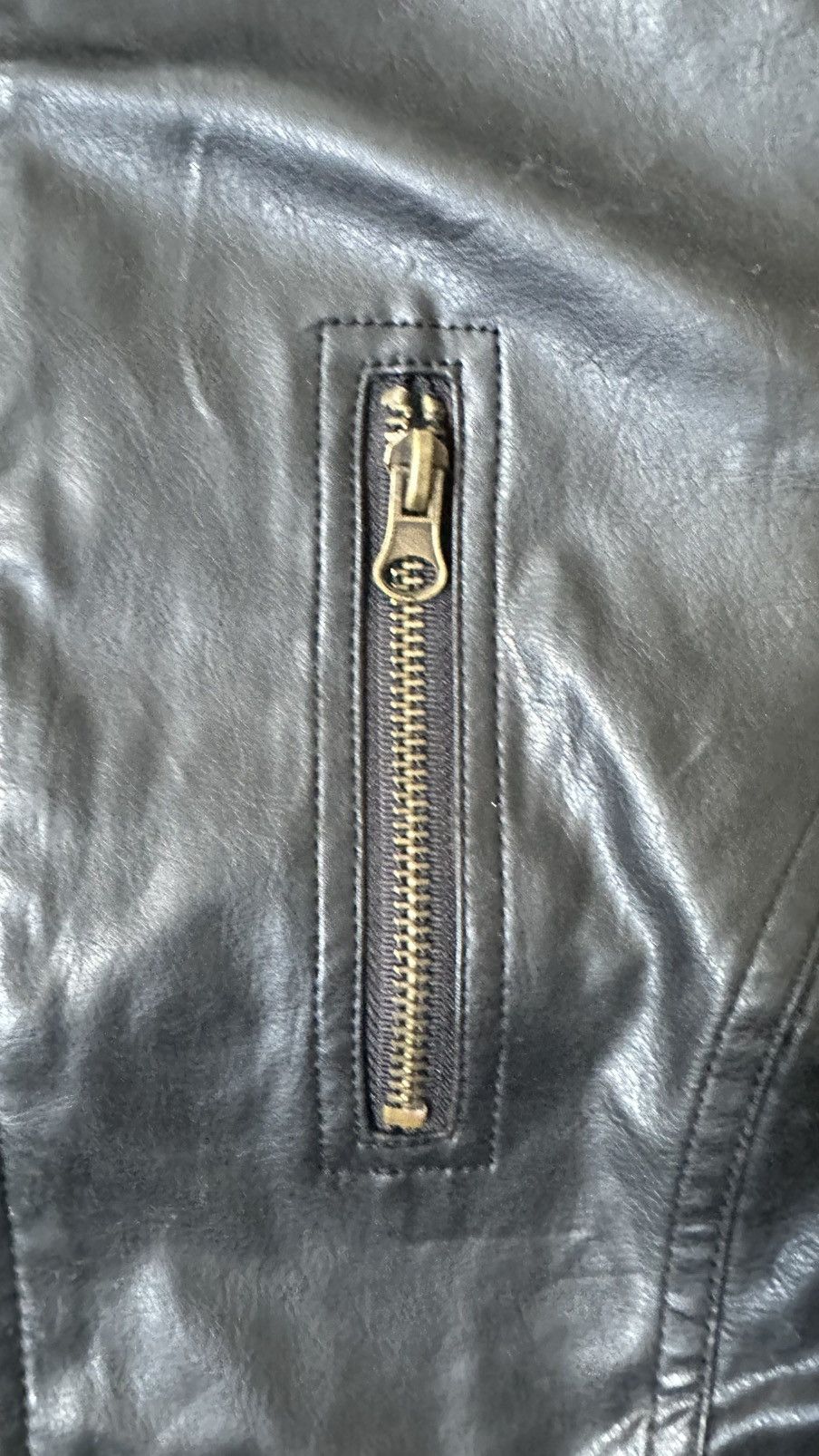 Vintage VINTAGE AVELINA REGARD BIKER LEATHER JACKET Size US S / EU 44-46 / 1 - 3 Thumbnail