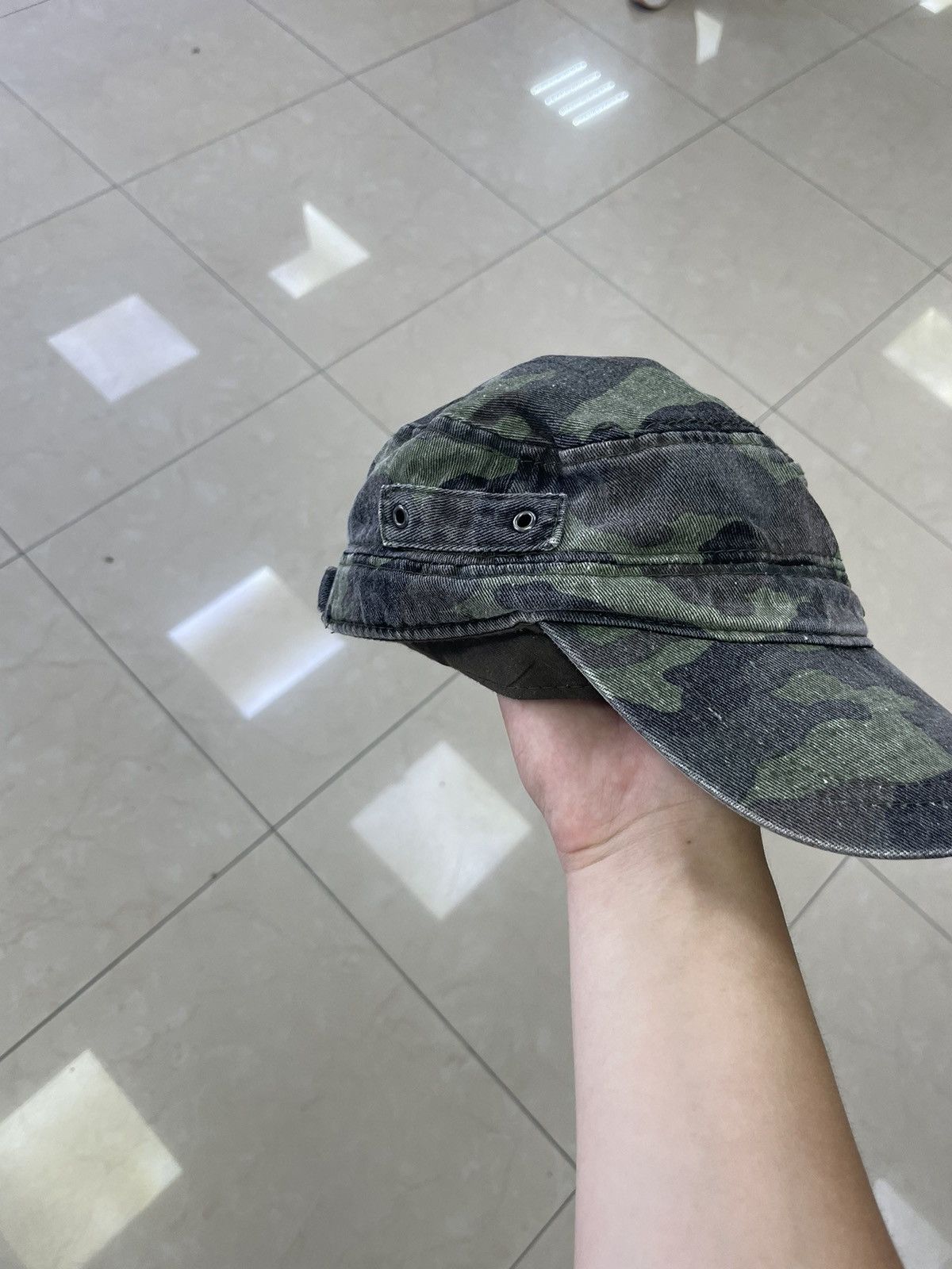 Band Tees Rammstein camo vintage military cap Size ONE SIZE - 4 Thumbnail