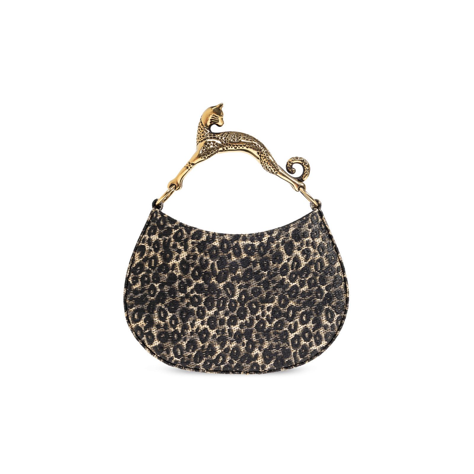 Lanvin LANVIN Cat Hobo Leopard Top Handle Bag New Size ONE SIZE - 2 Thumbnail