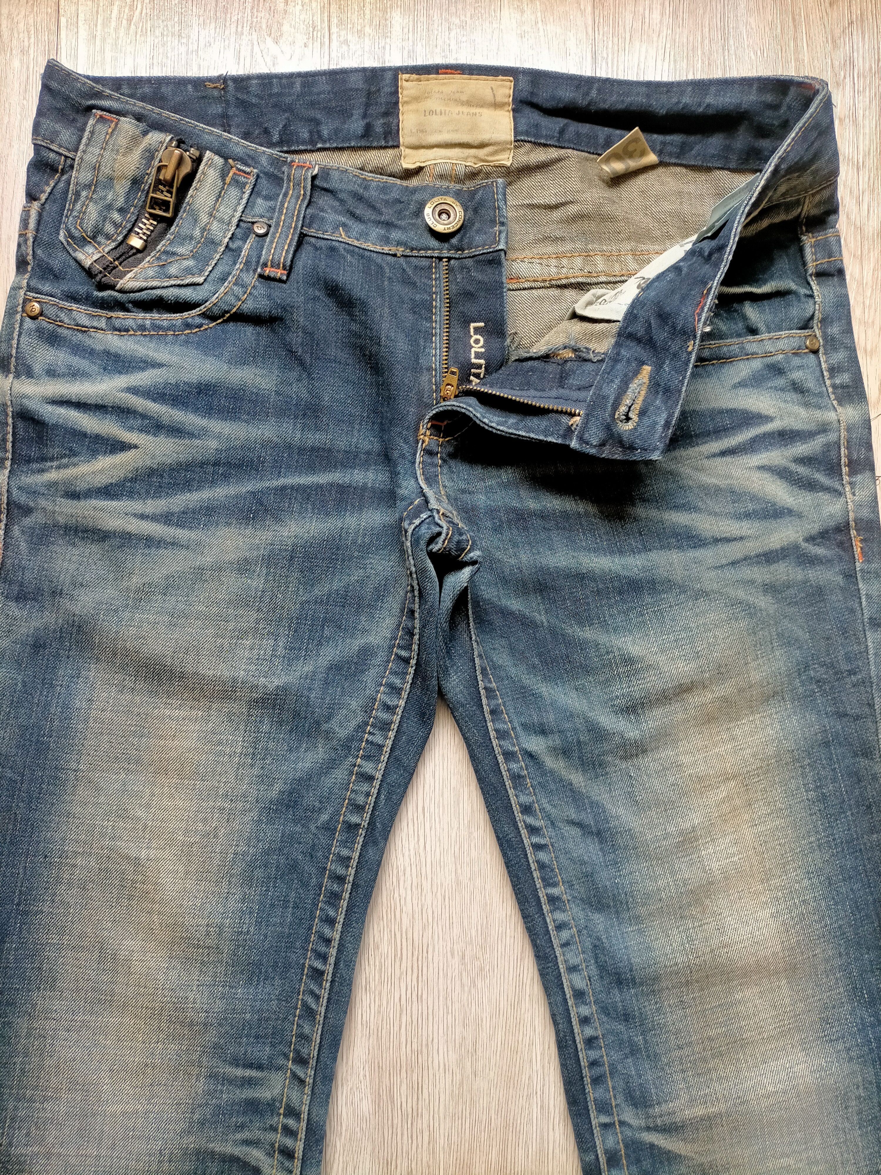 If Six Was Nine Flare Jeans Lolita Embroidered Multizipped Boot cut Denim Size US 33 - 6 Thumbnail
