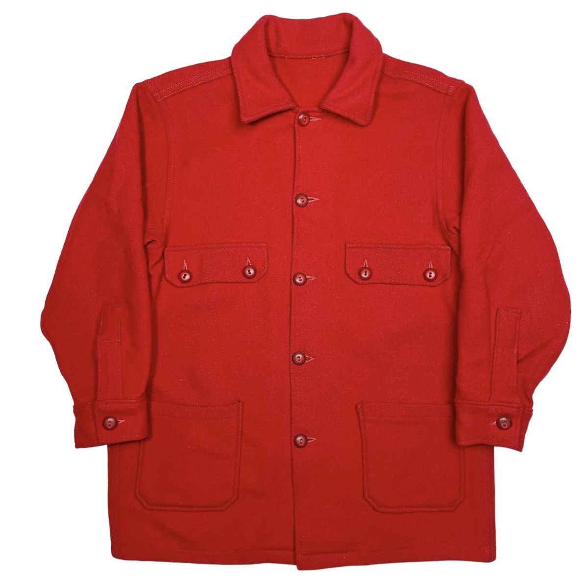 Image of Vintage 1950S Boy Scouts Of America Wool Jacket - Small in Red, Men's