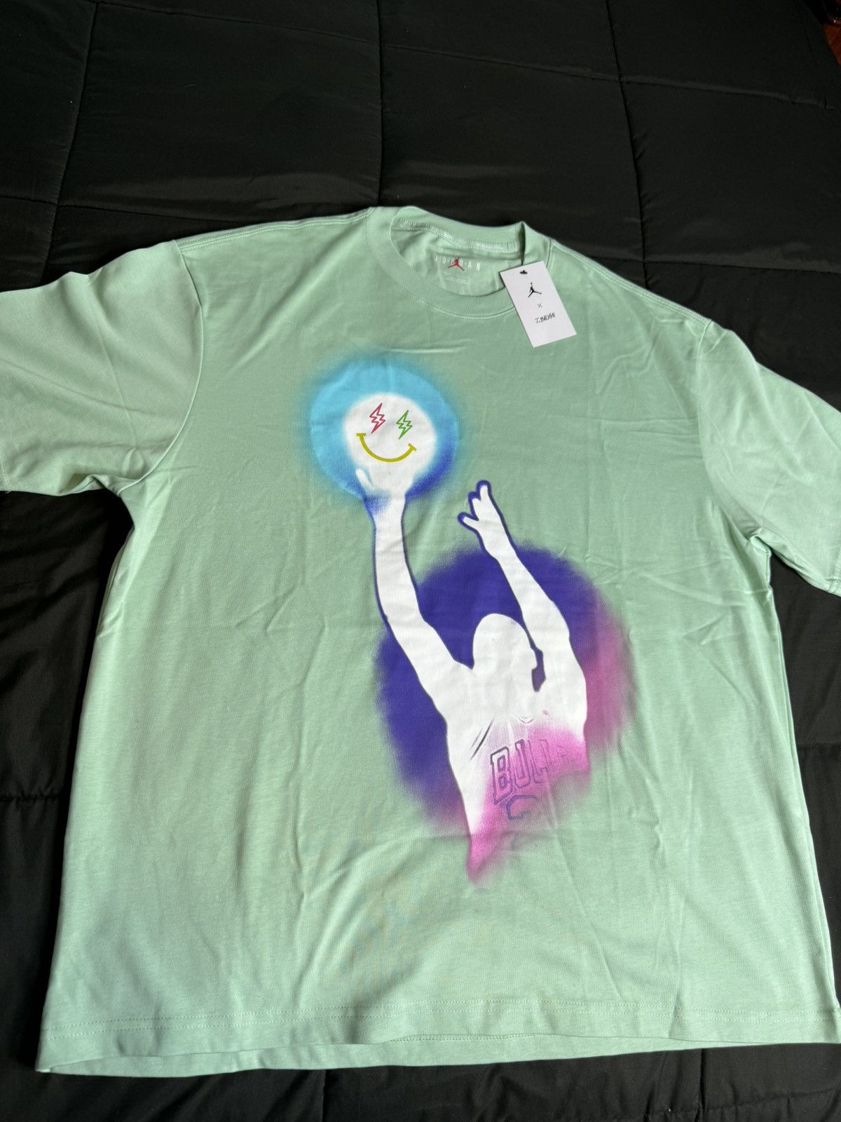 J Balvin × Jordan Brand Air Jordan x J. Balvin T-Shirt “Green” Size US XL / EU 56 / 4 - 1 Thumbnail