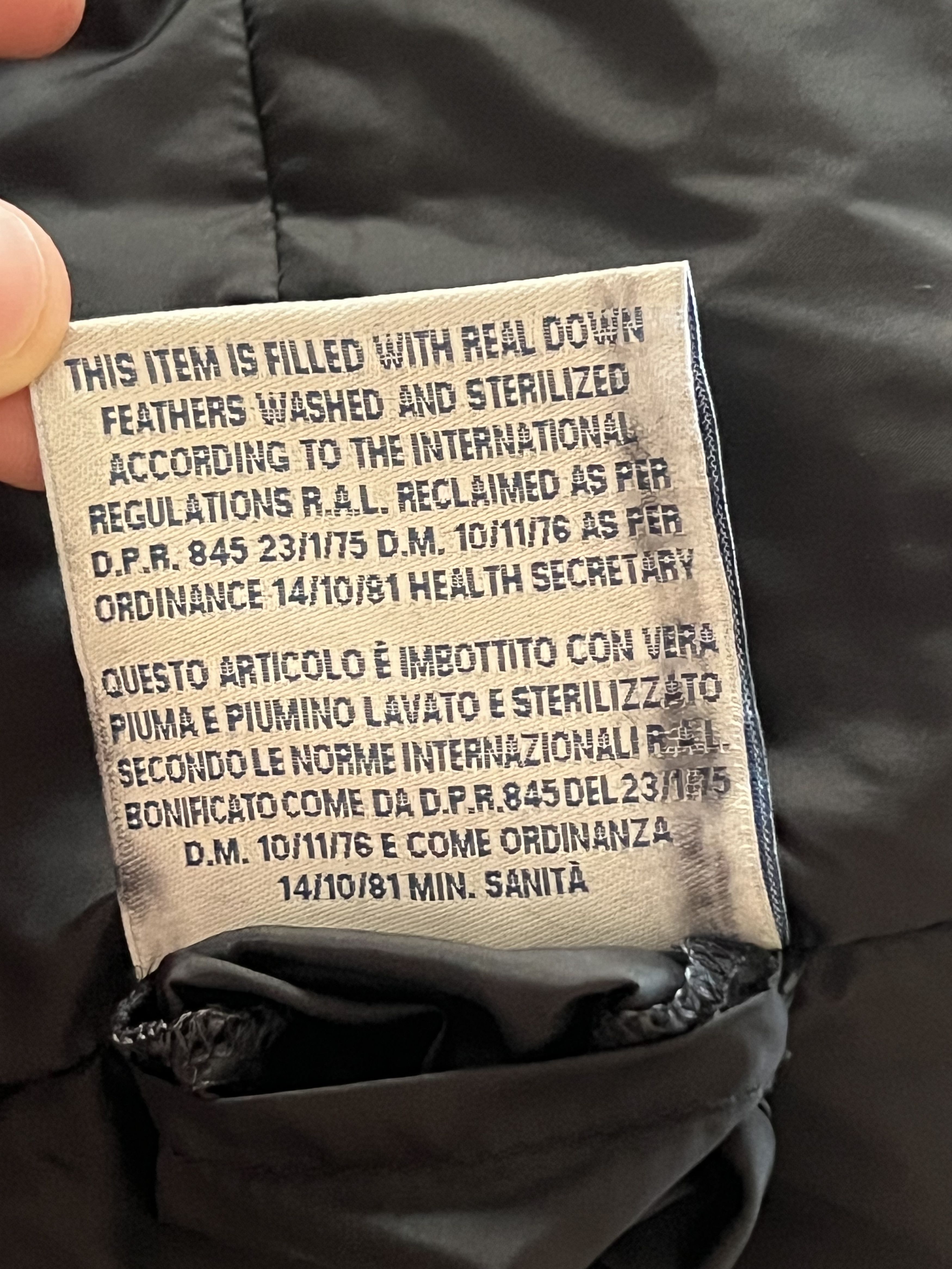 Moncler Moncler Tonal Wool & Nylon Quilted Down Jacket Size US L / EU 52-54 / 3 - 19 Thumbnail