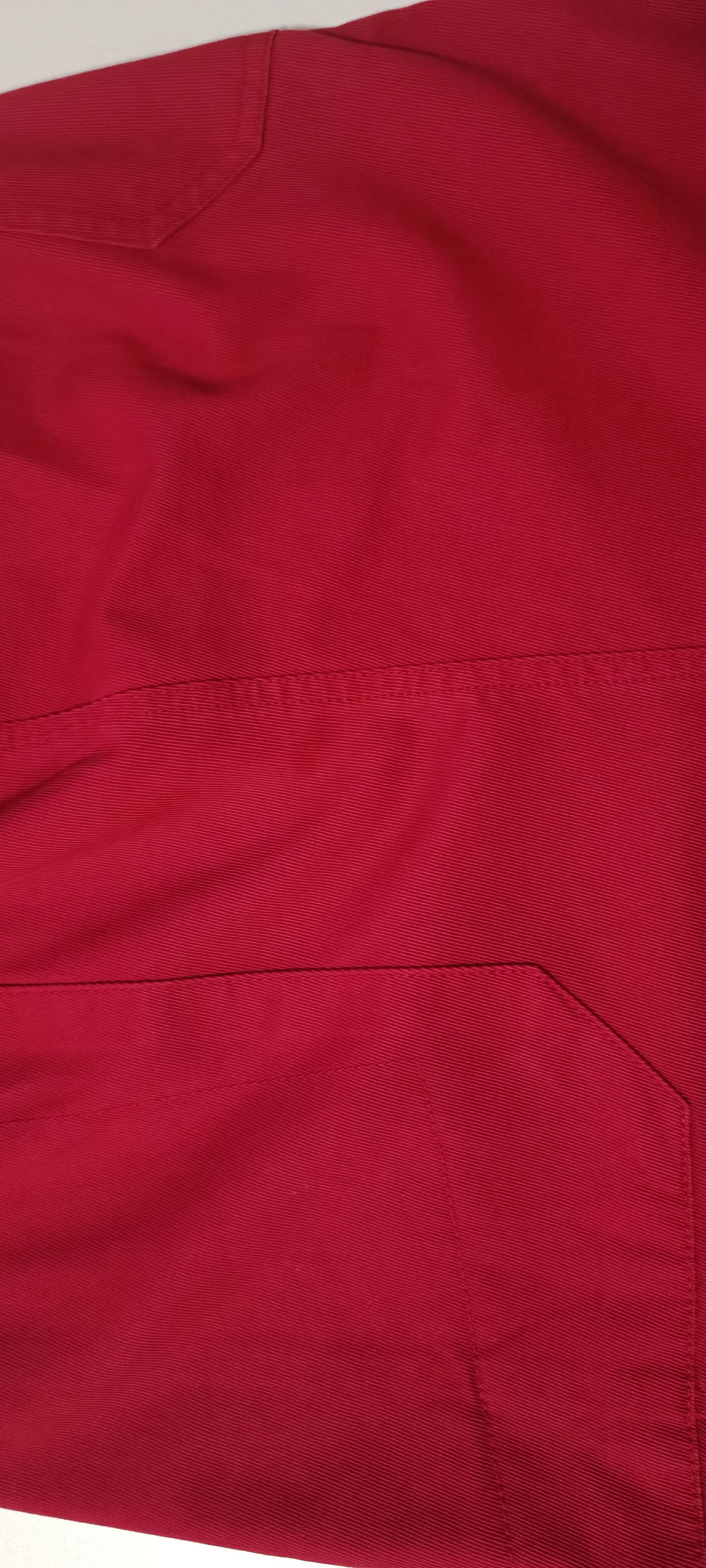 Jean Paul Gaultier 2000's - Asymmetric mini skirt in red denim Size 27" / US 4 / IT 40 - 20 Thumbnail