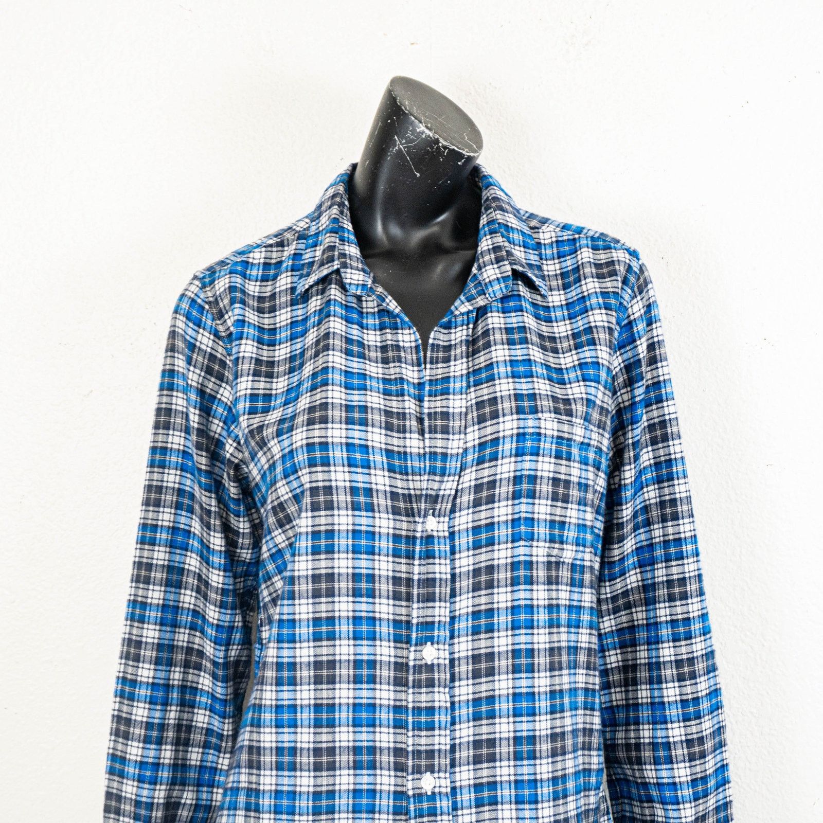 Frank & Eileen Frank & Eileen Button up BARRY Shirt Blue Plaid Flannel L Size L / US 10 / IT 46 - 10 Thumbnail
