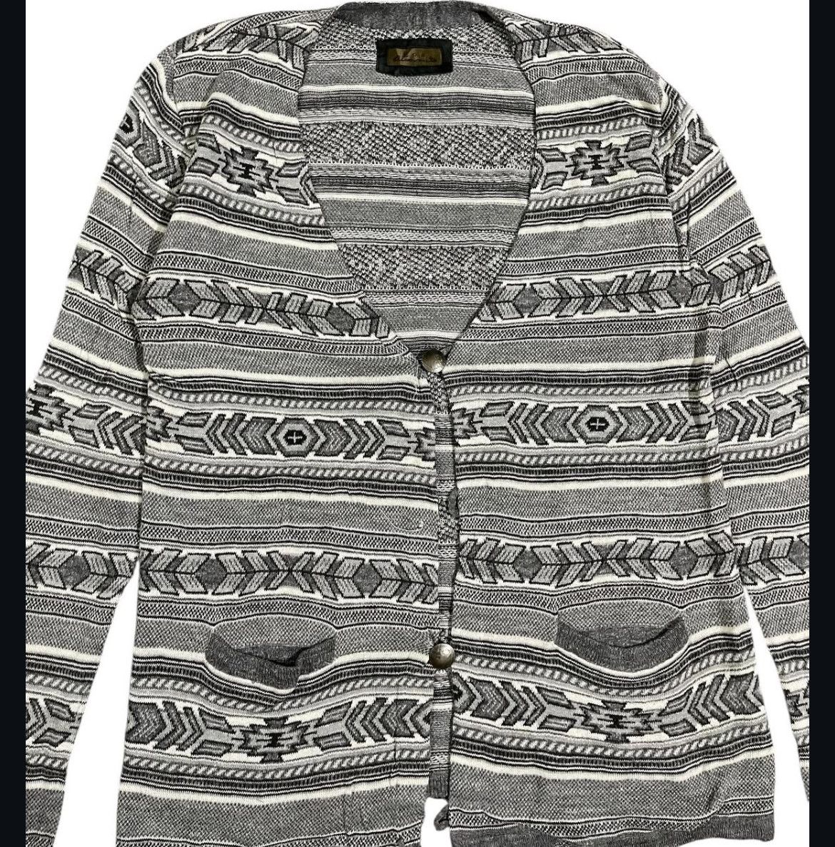 GOA 2000s G.o.a Native Knitted Cardigan y2k Lgb Size US M / EU 48-50 / 2 - 3 Thumbnail