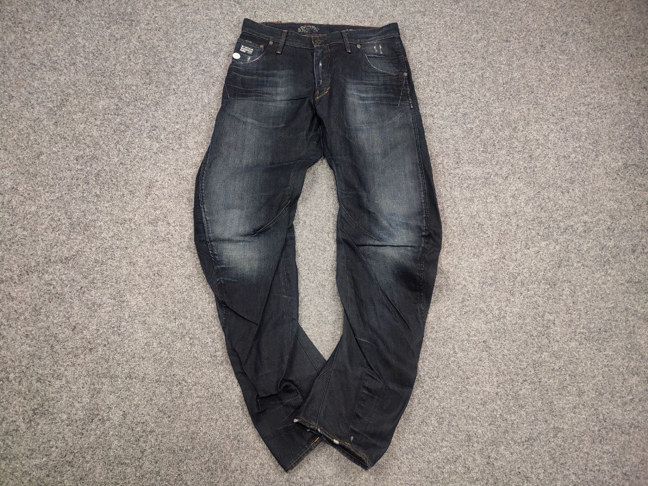 G-Star G Star Raw arc loose tapered Faded denim twisted seam jeans Size US 31 - 2 Thumbnail