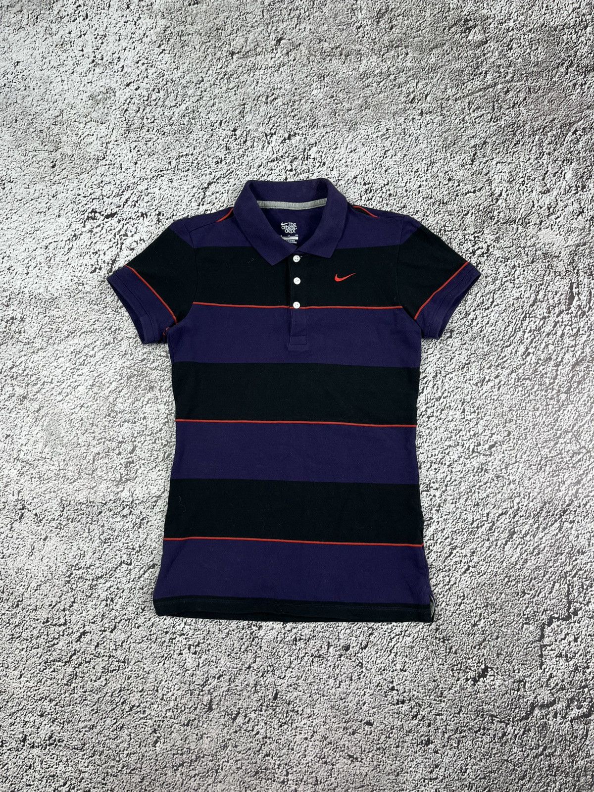 Nike Vintage Nike Y2K The Athletic Dept Polo Tees striped size S Size S / US 4 / IT 40 - 1 Thumbnail