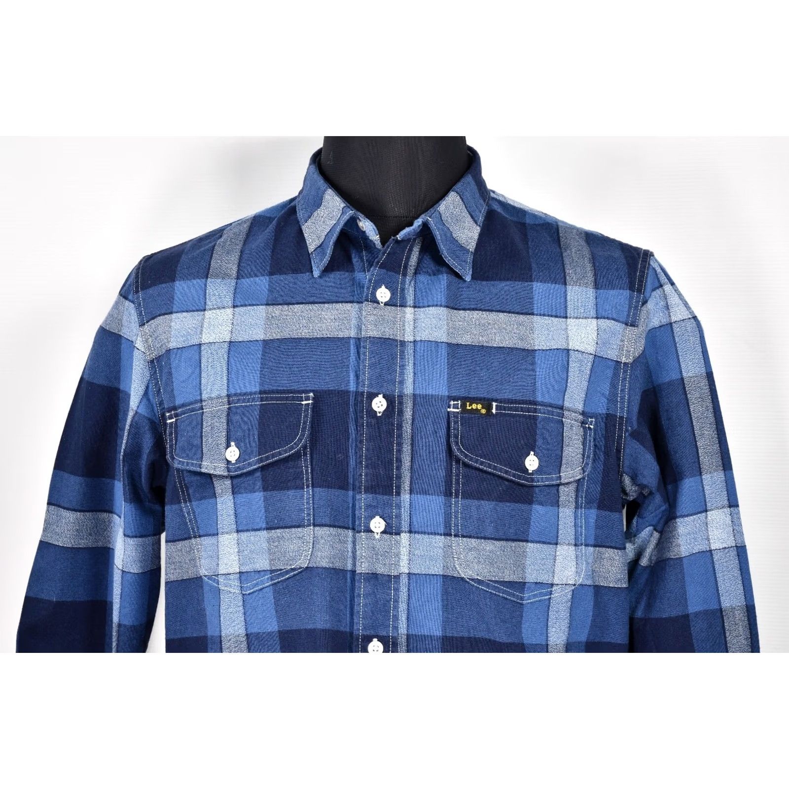 Lee LEE 101 Men’s Plaid Blue Shirt Long Sleeve L Button-Up Casual Shirt Size US L / EU 52-54 / 3 - 2 Thumbnail