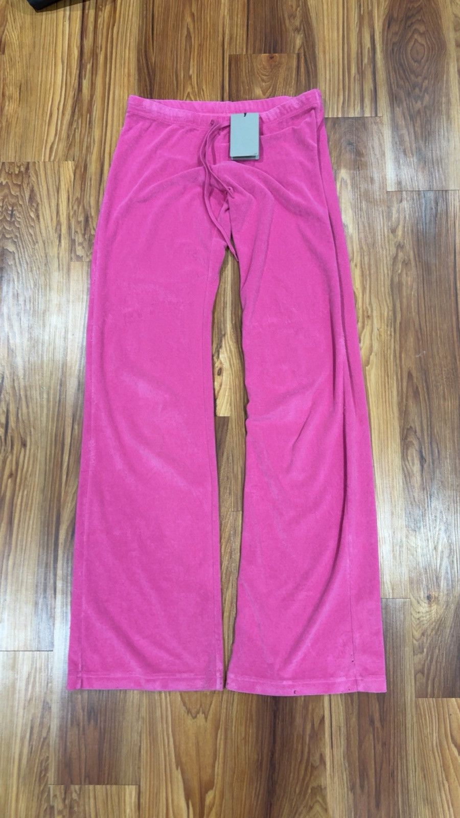 Balenciaga Balenciaga Dark Pink Velour Flared Jogger Trouser Medium NWT Size US 32 / EU 48 - 1 Thumbnail