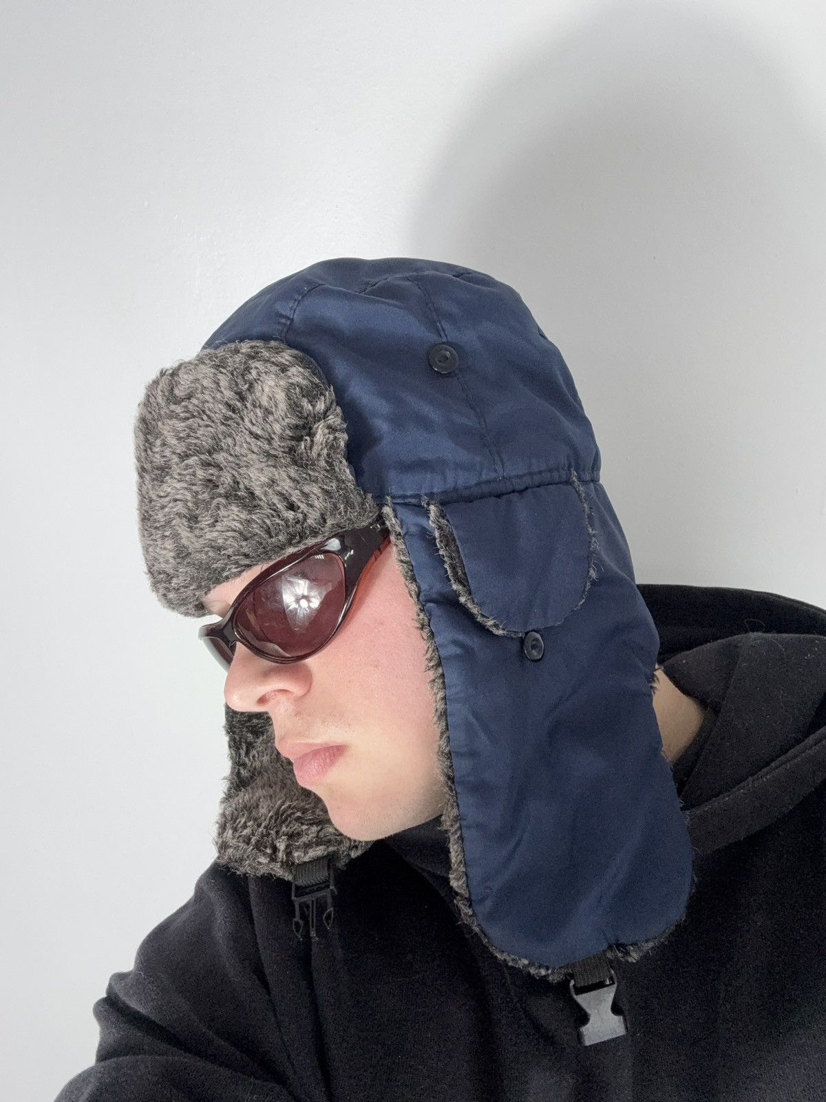 Le Grande Bleu (L.G.B.) Vintage Y2K Fuzzy Fur Ushanka Hat if six was nine LGB Style Size ONE SIZE - 9 Thumbnail