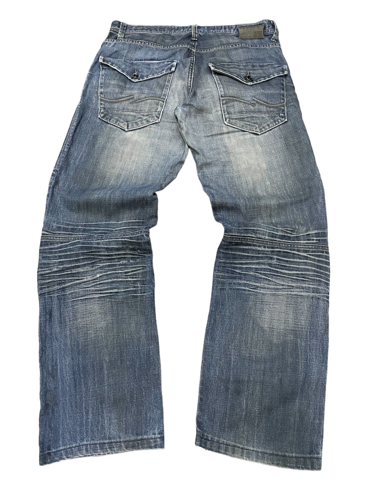 Hysteric Glamour × JNCO × Jack & Jones Vintage Jack & Jones Double Knee Baggy Loose Jeans Size US 34 / EU 50 - 2 Thumbnail