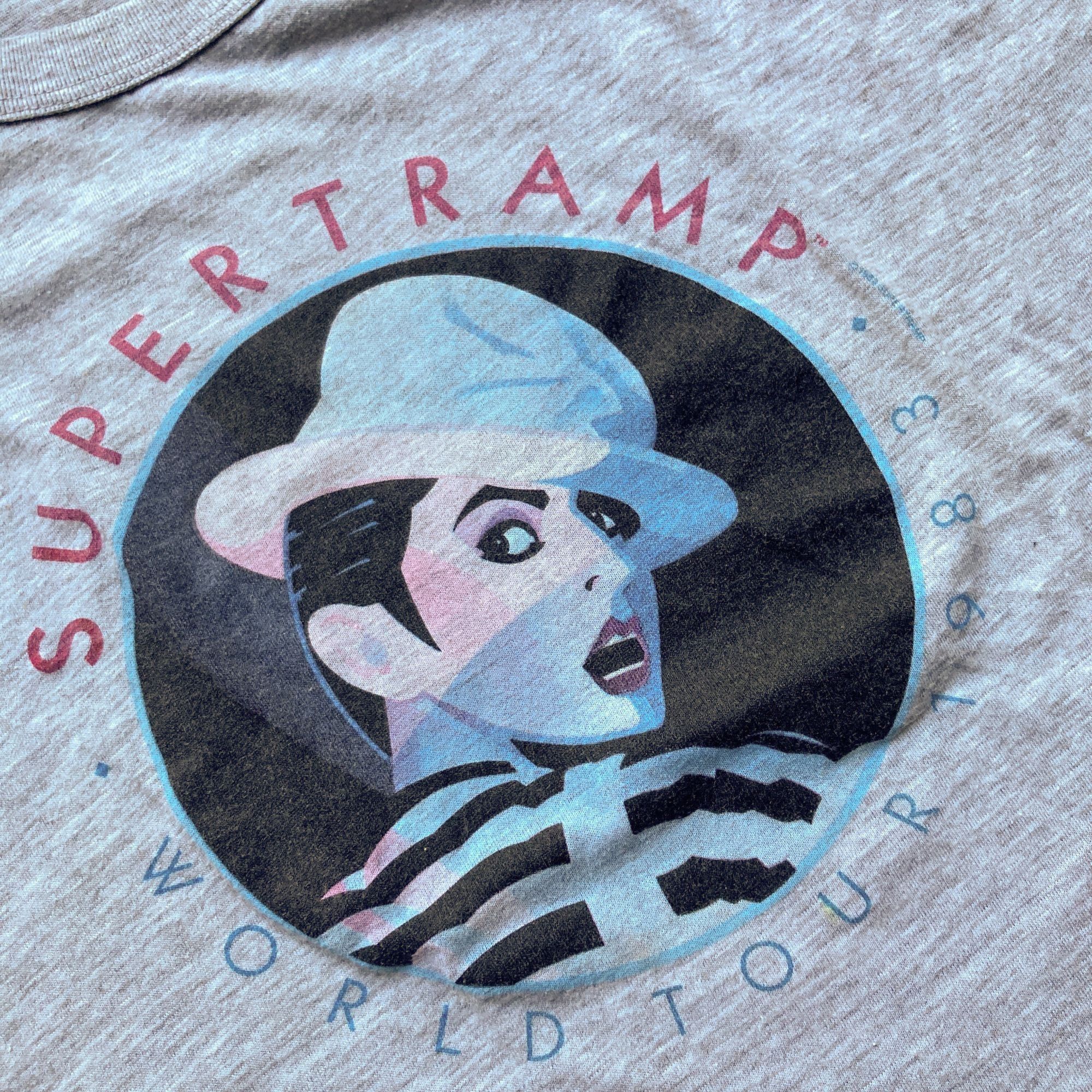 Other Vintage Supertramp 1983 World Tour Sleeveless Gray T-Shirt 5 Size US S / EU 44-46 / 1 - 3 Thumbnail
