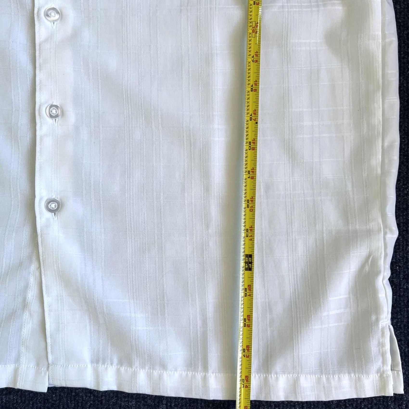 Vintage VINTAGE Michael Brandon Shirt Mens Large White Solid Short Sleeve Button Up Size US L / EU 52-54 / 3 - 7 Thumbnail