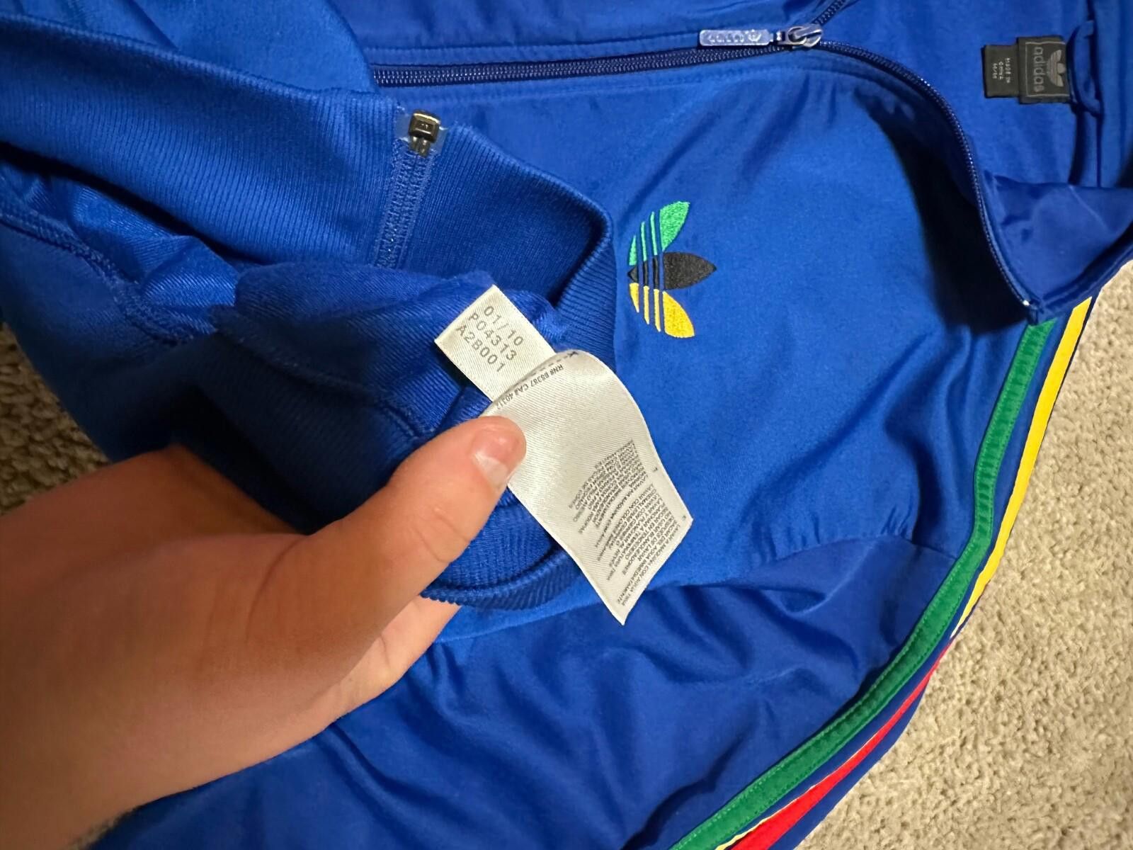 Adidas Adidas Rasta Reggae Jamaica Track Jacket Mens Size M Blue Size US M / EU 48-50 / 2 - 7 Thumbnail
