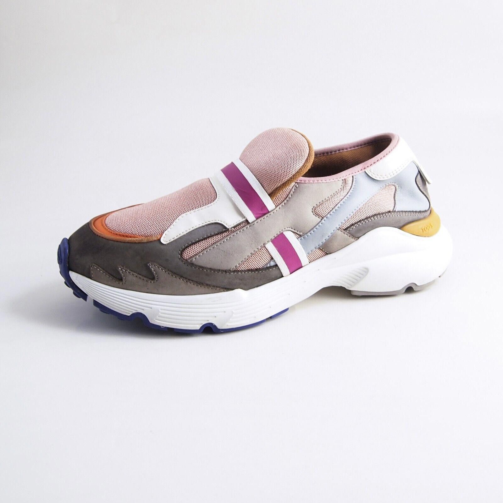 Tod's TOD's Slip Ons Sneakers Gray Suede Pink Mesh Size EU 38 US 8 Size US 8 / IT 38 - 1 Thumbnail