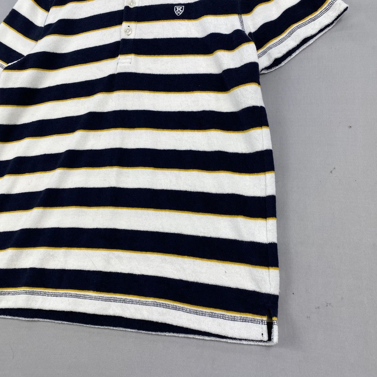 Japanese Brand Vintage Kent In tradition Half Button Stripe Design Size US S / EU 44-46 / 1 - 3 Thumbnail