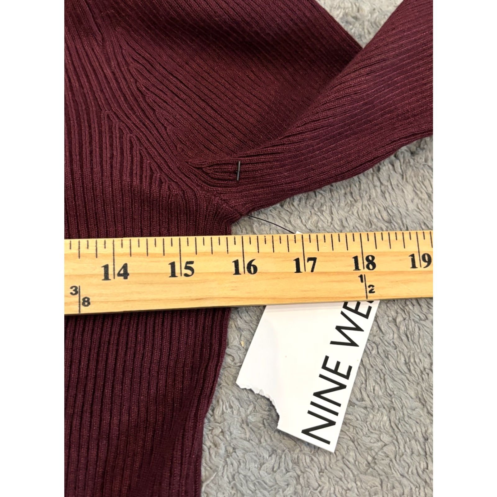 Nine West NWT Nine West Crew Neck Sweater Womens Medium Maroon Long Sleeve Pullover Size M / US 6-8 / IT 42-44 - 4 Thumbnail