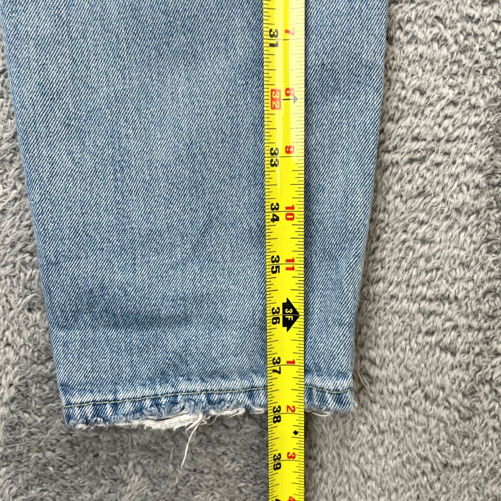 Vintage We The Free Jeans Womens 27 Blue Denim High Rise Straight Leg Light Wash Classic Jeans High Rise 27 Womens Blue Denim 5-Pocket Style Straight Bohemian Size 27" / US 4 / IT 40 - 7 Thumbnail