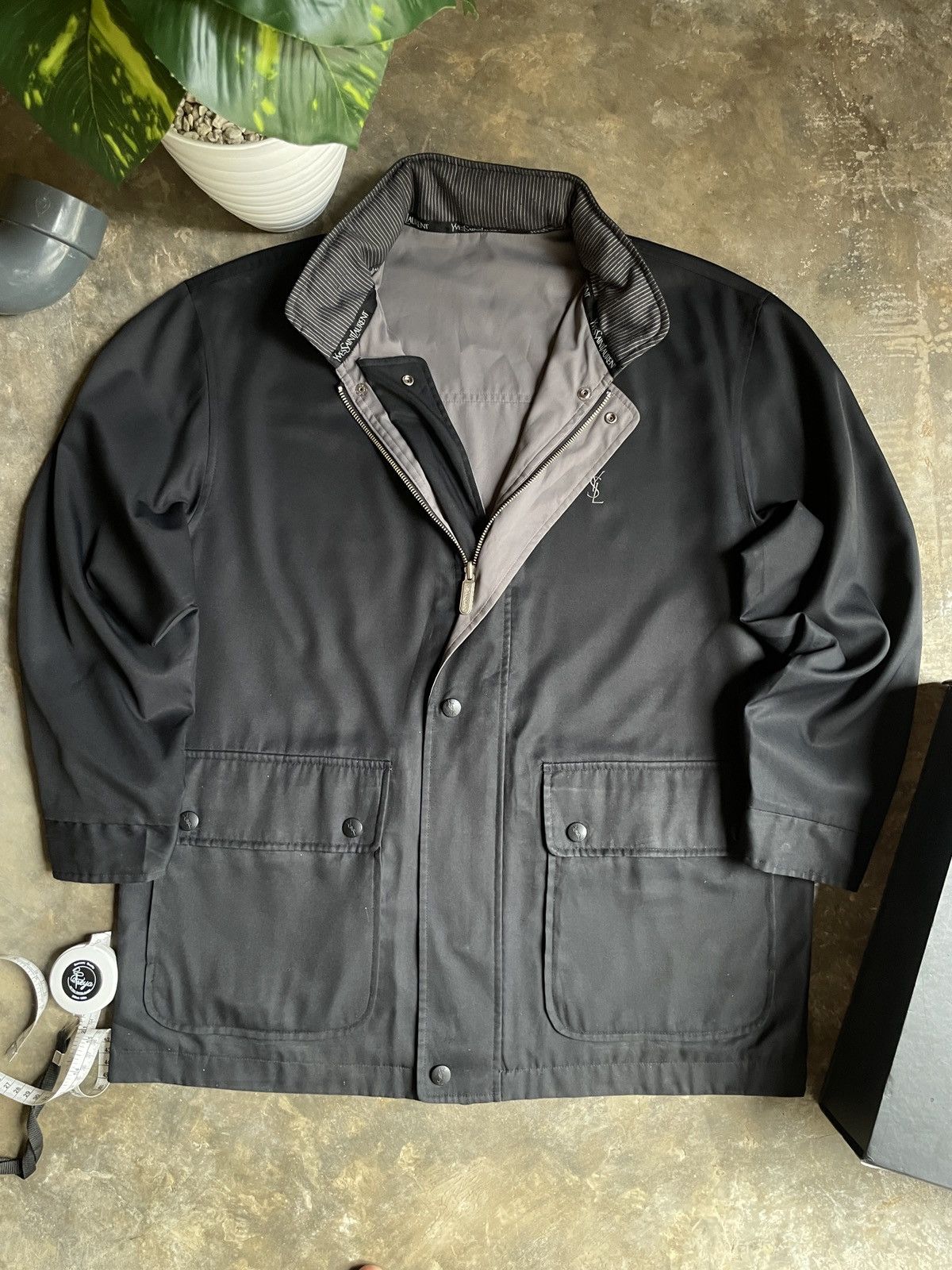 Yves Saint Laurent Rare Yves Saint Lauren Reversible Multi Pocket Jacket Size US L / EU 52-54 / 3 - 5 Thumbnail