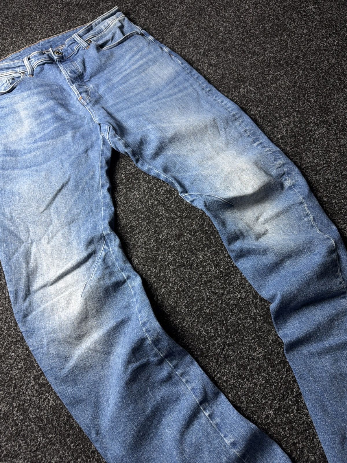 G-Star Vintage G-Star RAW Arc 3D Slim Fit Vintage Light Blue Jeans Size US 32 / EU 48 - 5 Thumbnail