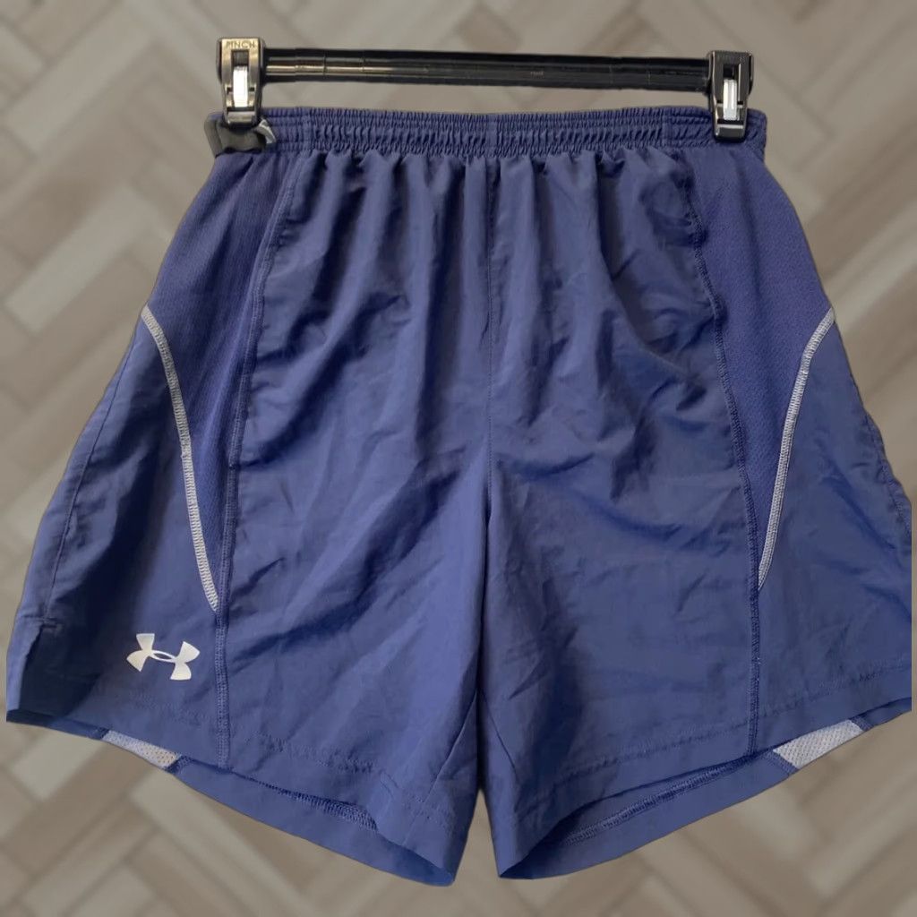 Under Armour Under Armour Shorts Womens S Small Blue Logo Training Running Gym/50-47 Size 28" / US 6 / IT 42 - 1 Thumbnail