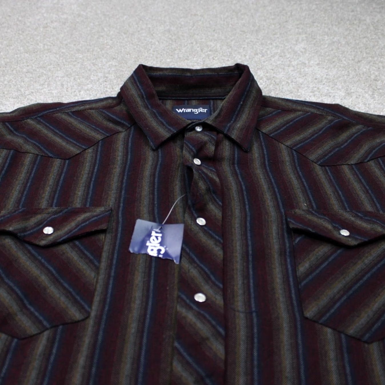 Wrangler Wrangler Shirt Mens 3XL Red Western Flannel Lightweight L/S NWT Big & Tall Snap Button-Up Tee Cowboy Styled Shirt Size US XXL / EU 58 / 5 - 4 Thumbnail
