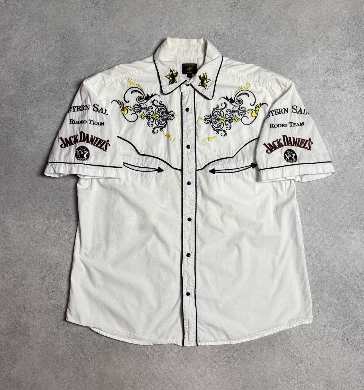 Vintage Western Saloon Rodeo Team Benidorm Button Up Shirt Size US L / EU 52-54 / 3 - 1 Thumbnail