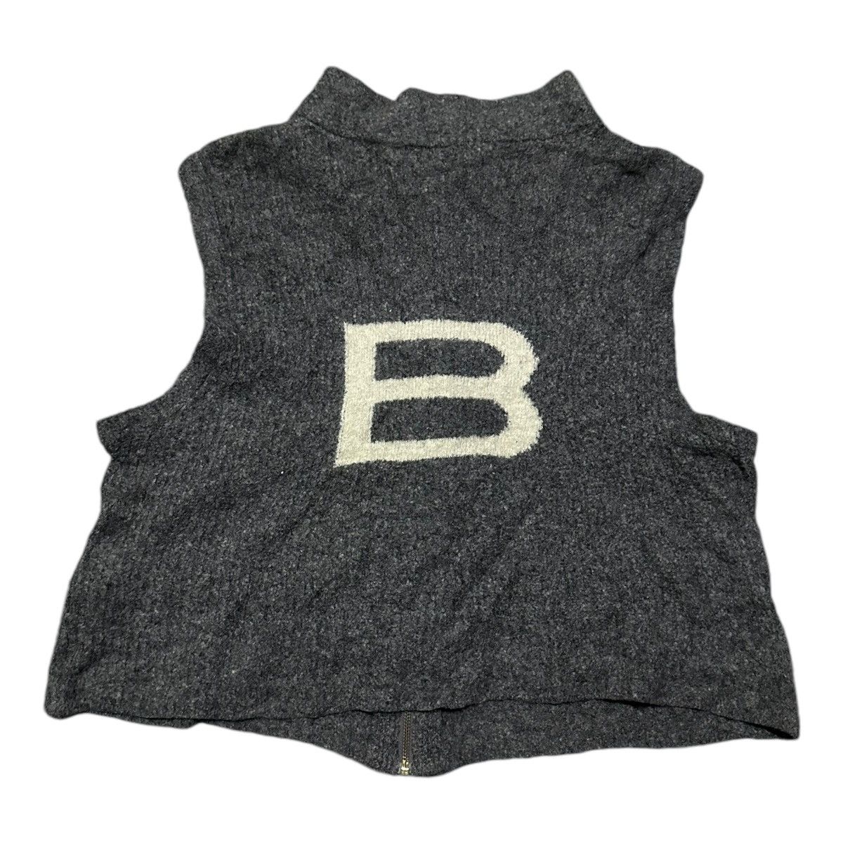 Balenciaga Balenciaga big logo knit vest jacket Size L / US 10 / IT 46 - 2 Thumbnail