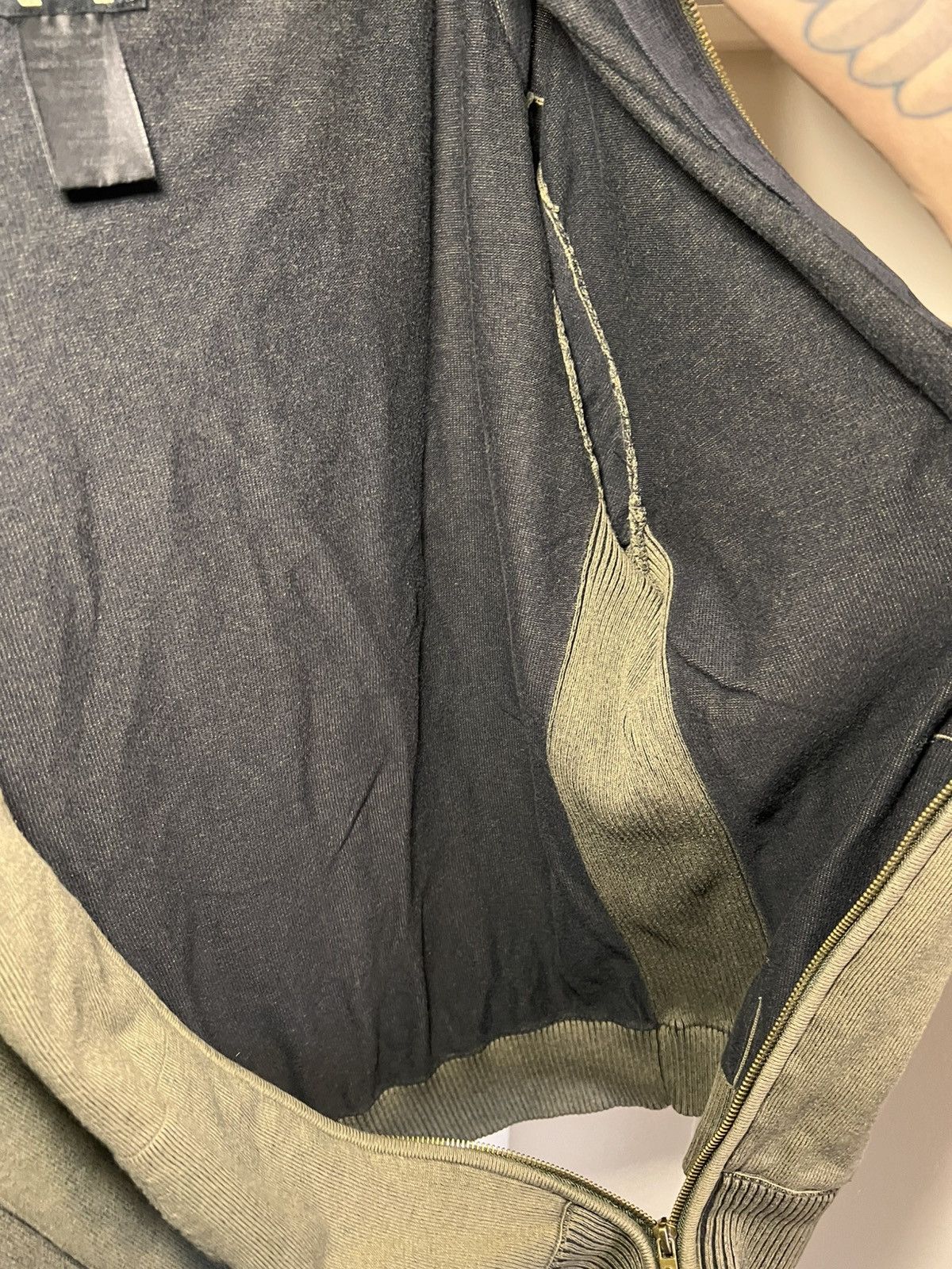 Guess Vintage Guess acid wash knit ribbed zip-up hoodie Size US XL / EU 56 / 4 - 13 Thumbnail