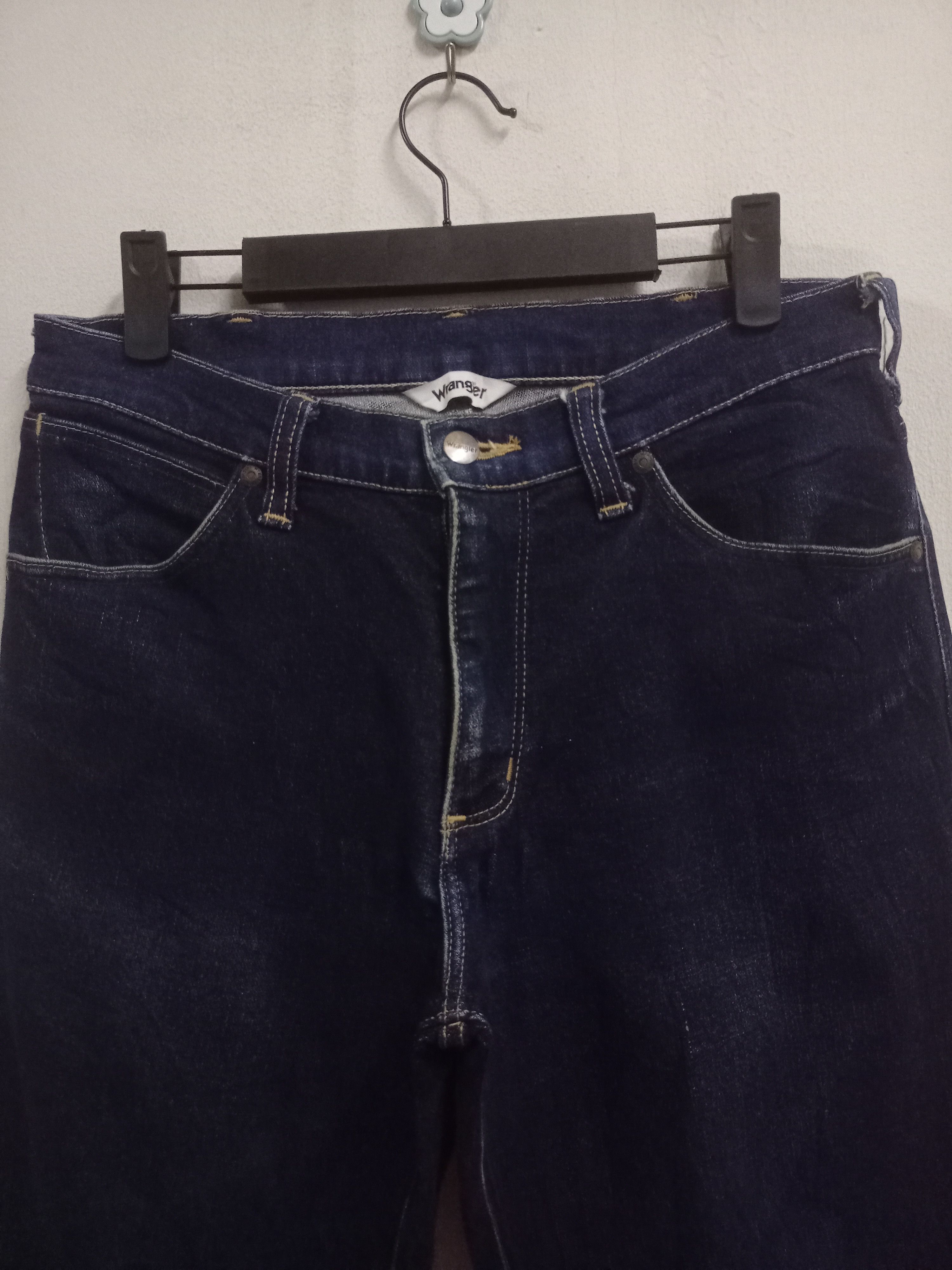 Wrangler Vintage Wrangler Blue Wash Raw Denim Tapered Style Jeans Size US 30 / EU 46 - 4 Thumbnail