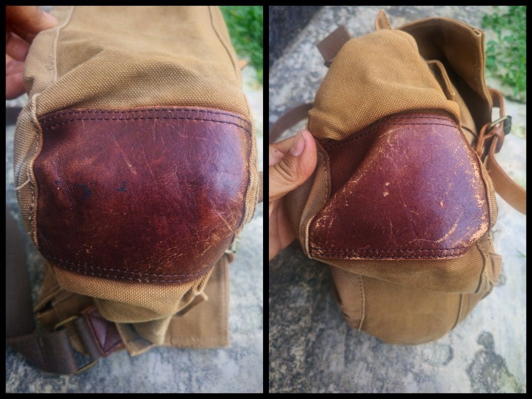 Japanese Brand Back Number Canvas Leather Messenger Belstaff Vibe Size ONE SIZE - 6 Thumbnail