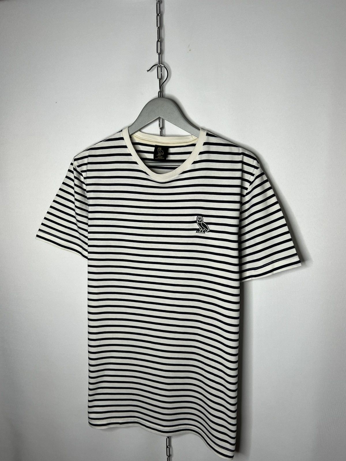Drake OVO T-Shirt Small Logo Drake Striped Tee Merch Rare Size US M / EU 48-50 / 2 - 2 Thumbnail