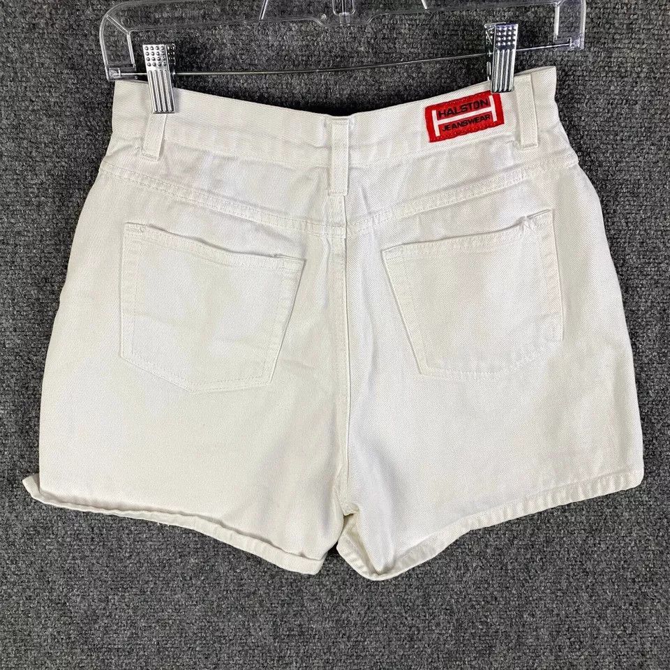 Halston Halston Shorts Women's 6 Denim Jeans 5 Pockets High Rise Size 25" / US 0 / IT 36 - 6 Thumbnail