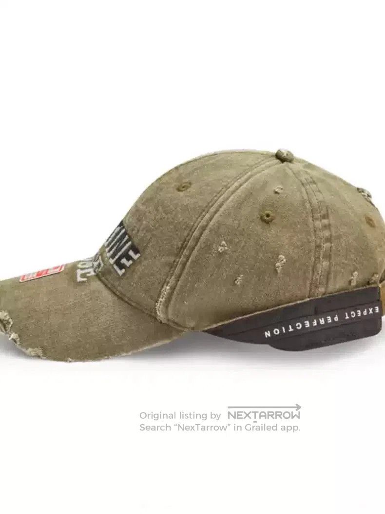Martine Rose Martine Rose destroyed LOGO embroidery curveball cap Cap. Size ONE SIZE - 2 Thumbnail