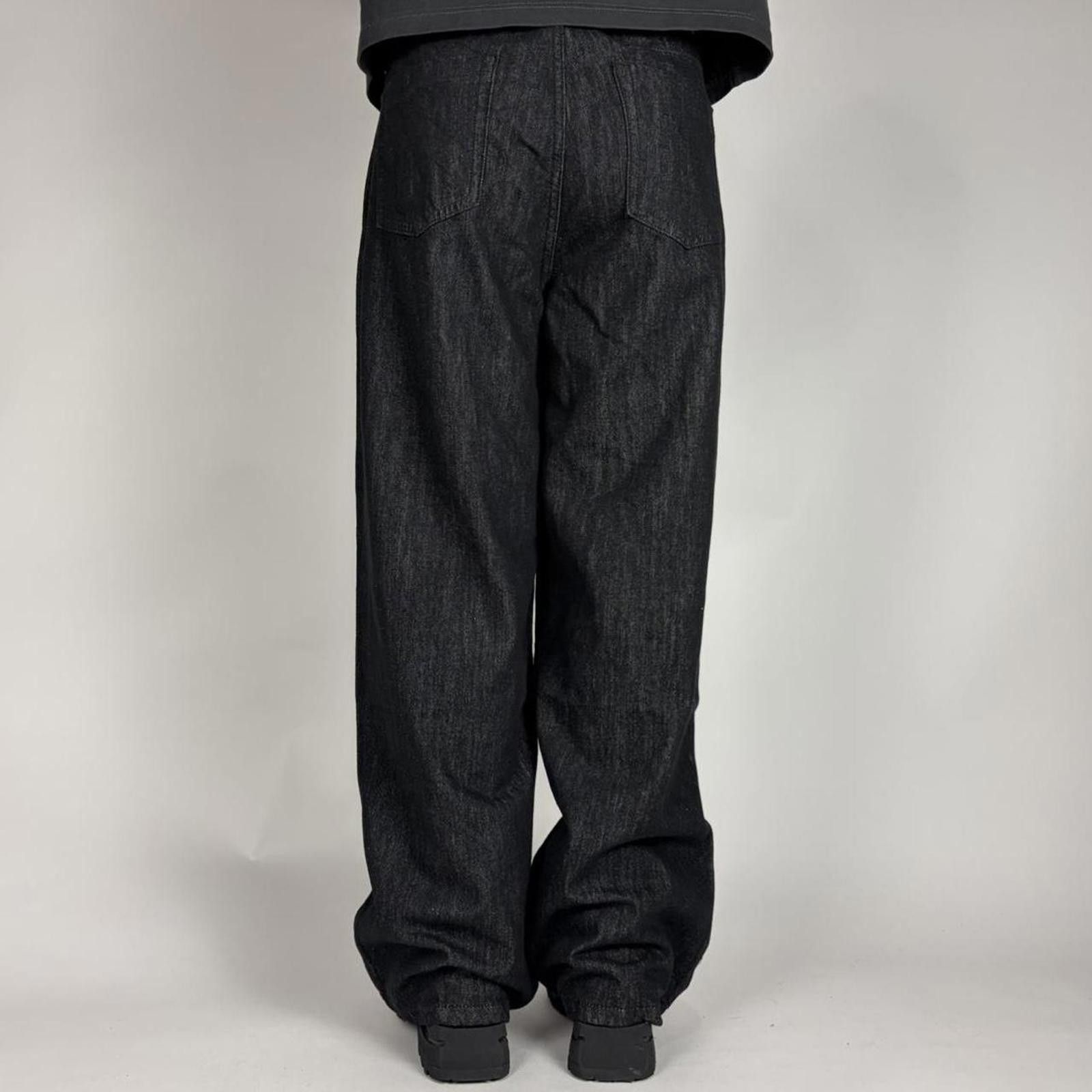 Other Wide Leg Dark Wash Raw Denim Trousers Size US 34 / EU 50 - 5 Thumbnail