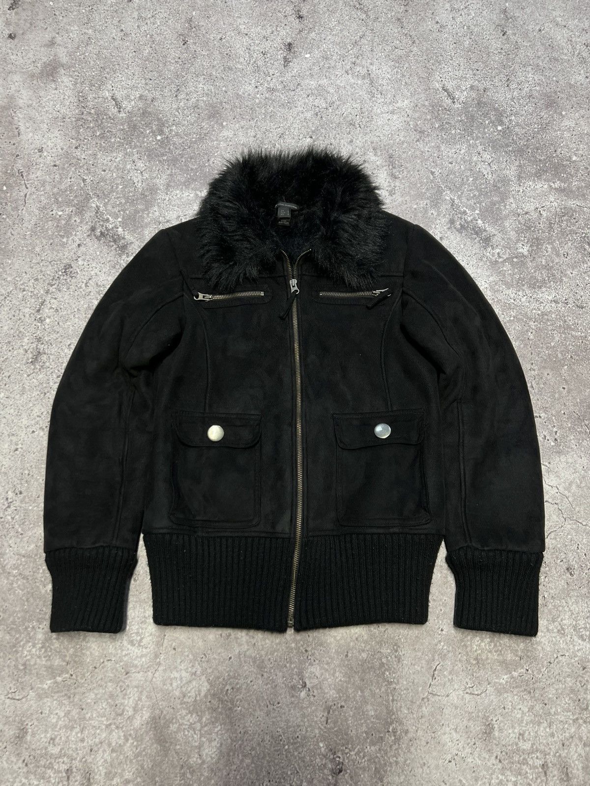 Japanese Brand Vintage Japanese Faux Fur RickOwen's Style Jacket Y2K Size M / US 6-8 / IT 42-44 - 1 Thumbnail