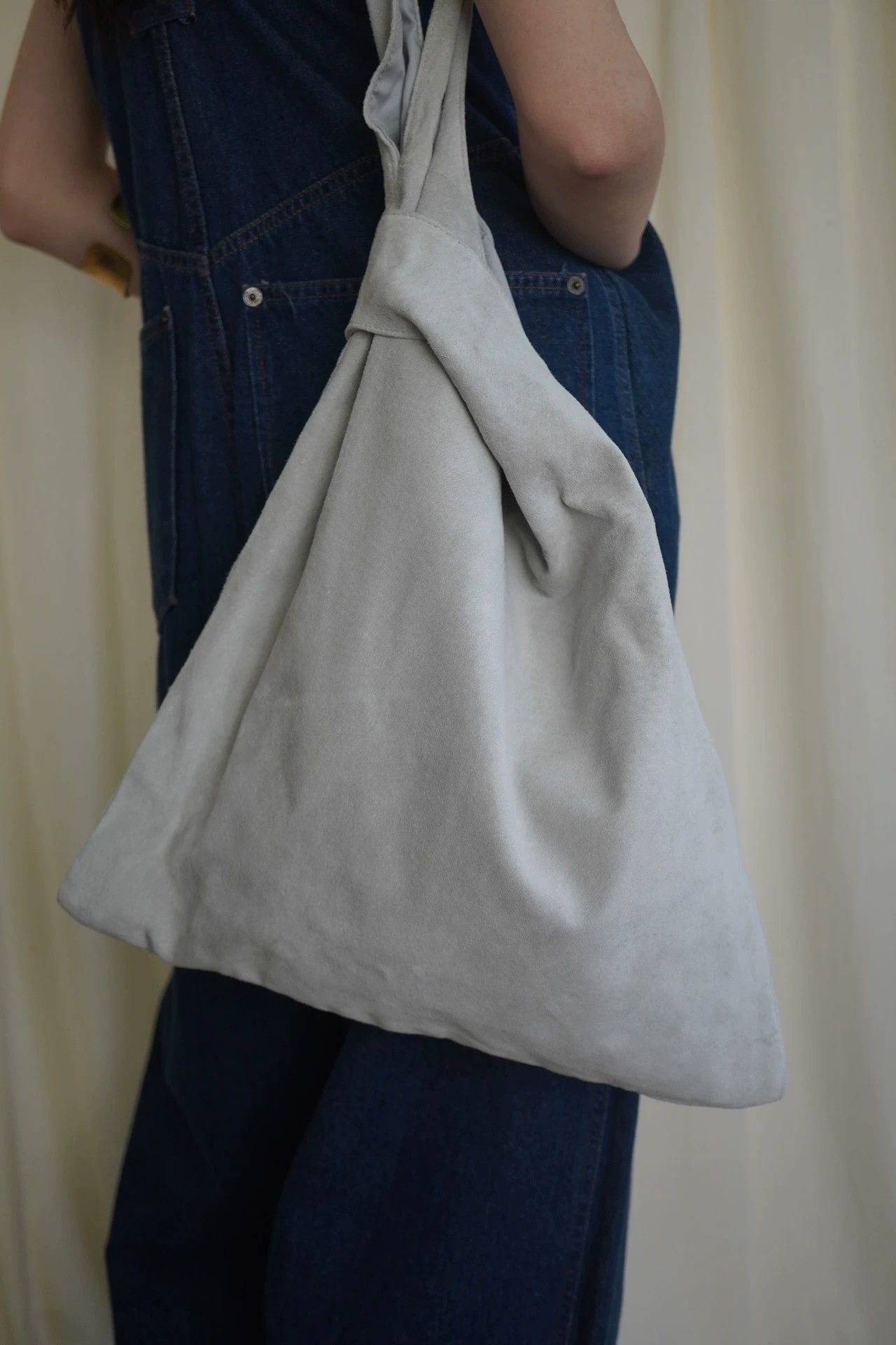 Y's Y's Yohji 00s Pigskin Ash Gray Tote Long/Short Straps 88new Size ONE SIZE - 2 Thumbnail