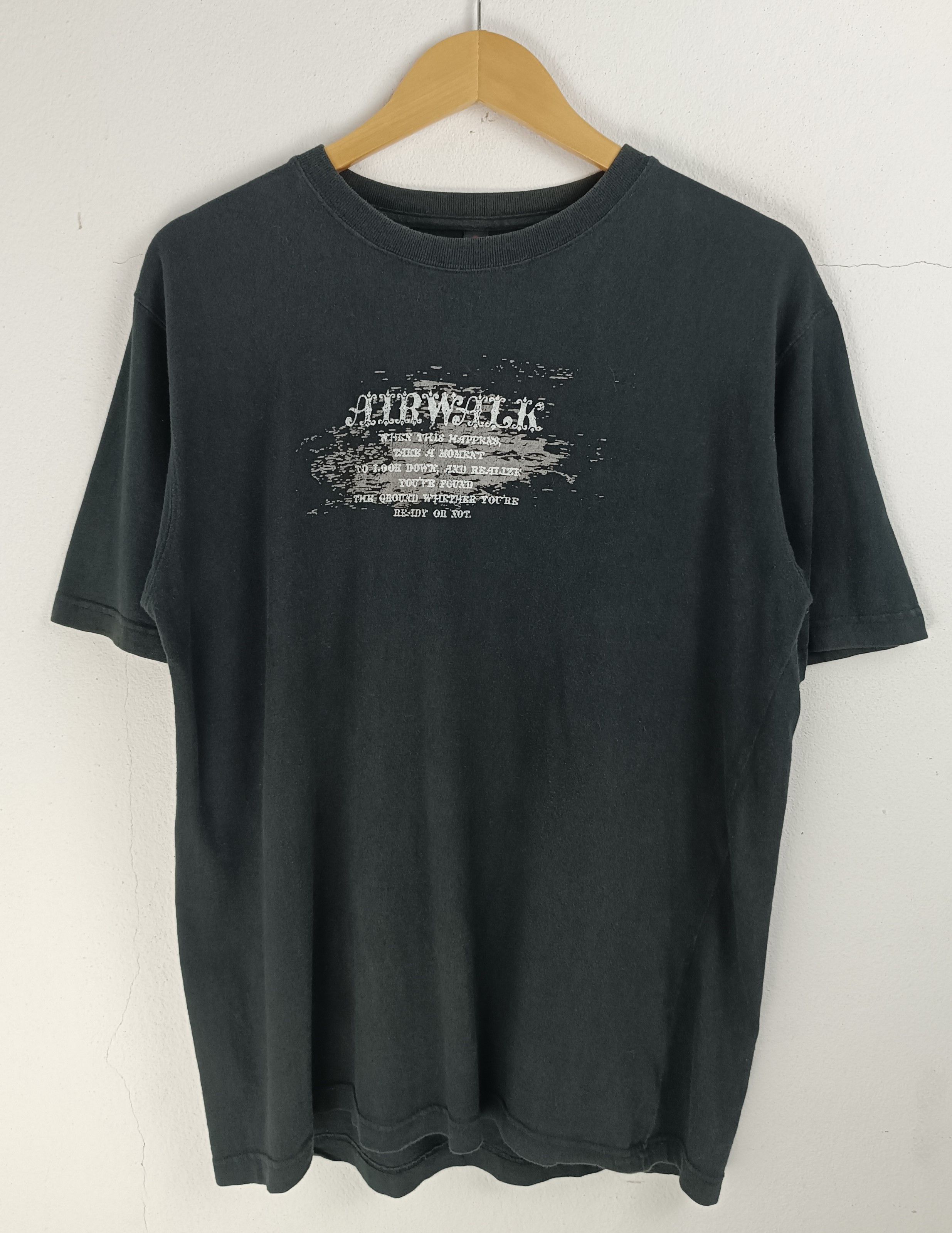 Airwalk VINTAGE Y2K AIRWALK CRAZY POEM SKATE 2000s NUMETAL STYLE TEE Size US L / EU 52-54 / 3 - 3 Thumbnail