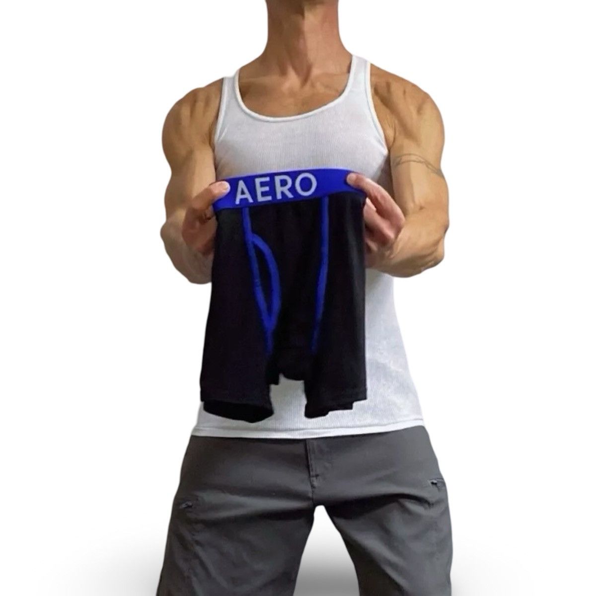 Aeropostale Aeropostale Men’s Black / Blue Boxer Briefs Size Large Size 36 - 1 Thumbnail