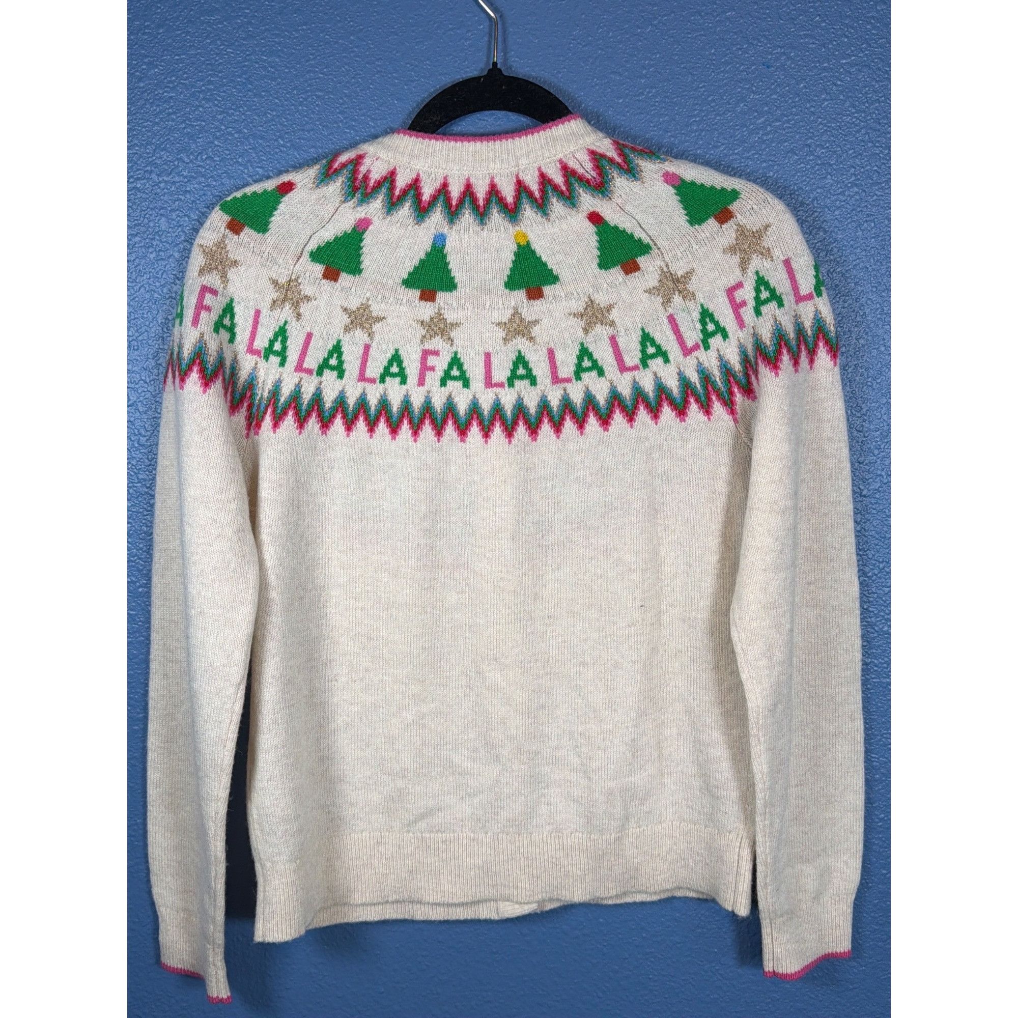 Boden New Boden Edie Fair Isle Alpaca Blend Holiday Cardigan Sweat Size S / US 4 / IT 40 - 4 Thumbnail