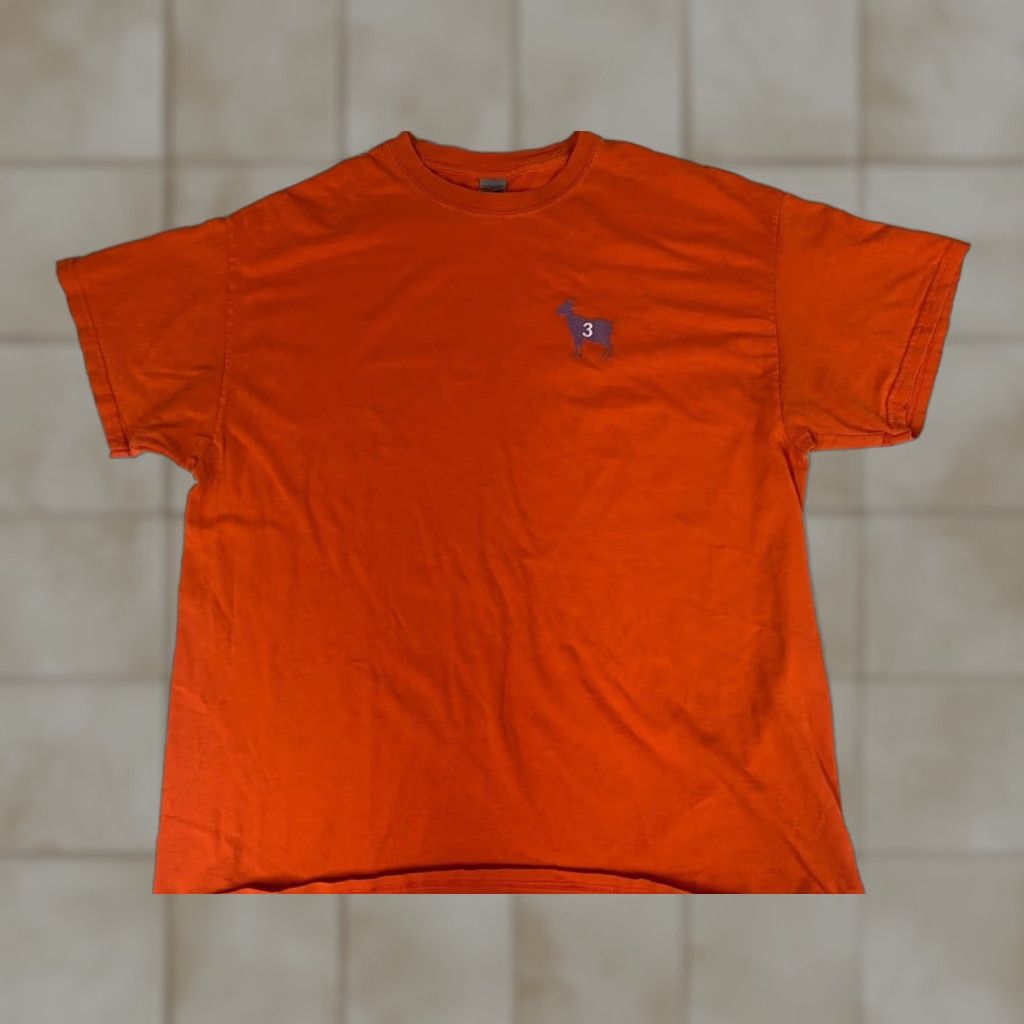 Gildan Gildan NBA Mens Shirt XL Orange T-Shirt Crew Neck Short Sleeve University 90s Colorful Logo Mens Size US XL / EU 56 / 4 - 1 Thumbnail