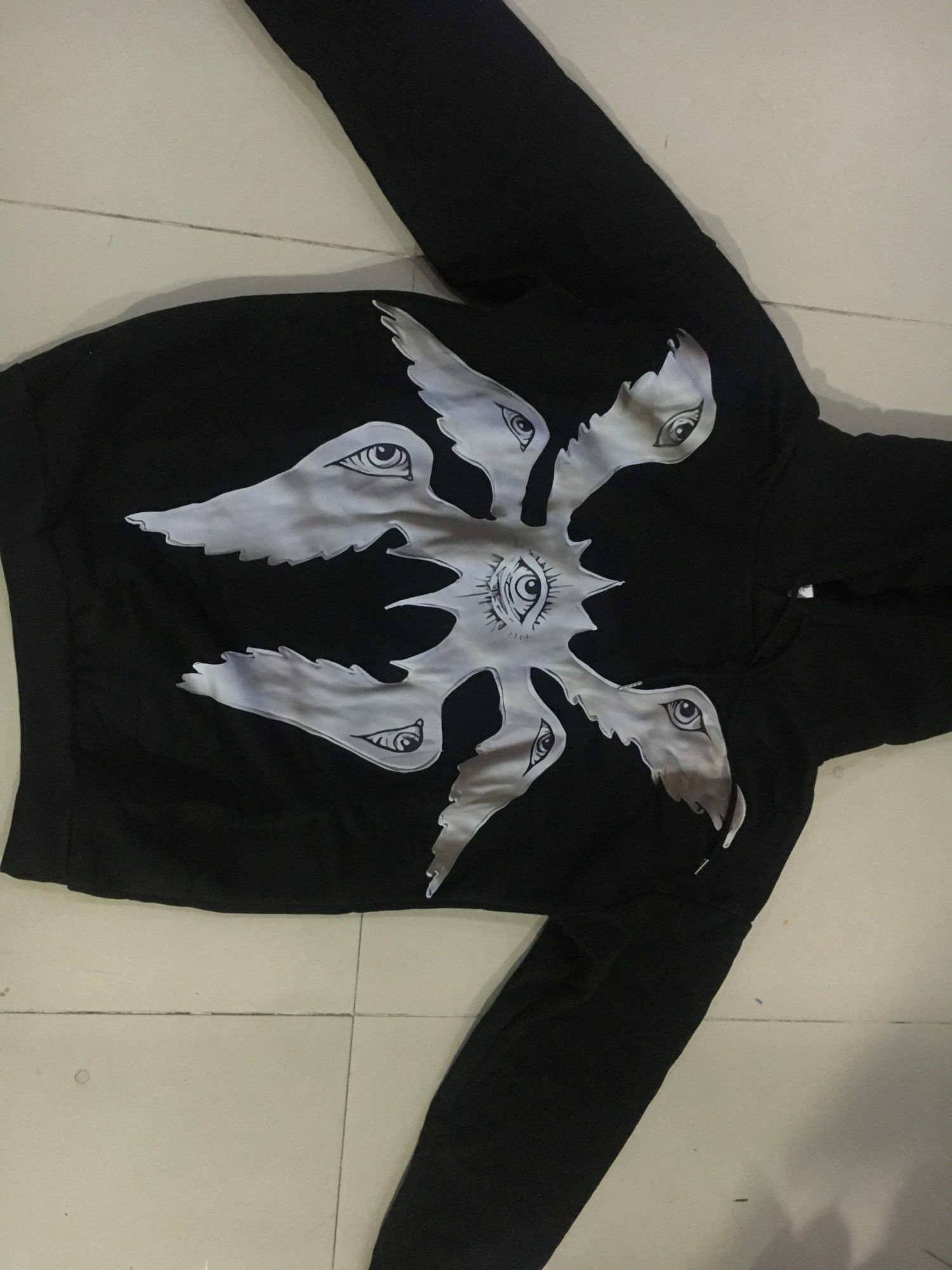 Japanese Brand × Vintage Vintage Hoodies Gothic Pattern Size US L / EU 52-54 / 3 - 6 Thumbnail