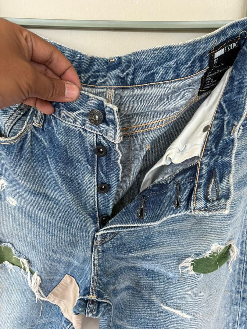 Japanese Brand VTG KuroDenim Selvedge Distressed Rare Selvedge Japan Denim Size US 34 / EU 50 - 13 Thumbnail