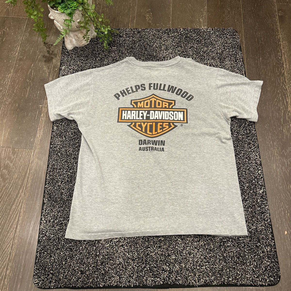Harley Davidson × Vintage 2001 Harley Davidson Darwin Australia t-shirt Size US XL / EU 56 / 4 - 2 Thumbnail