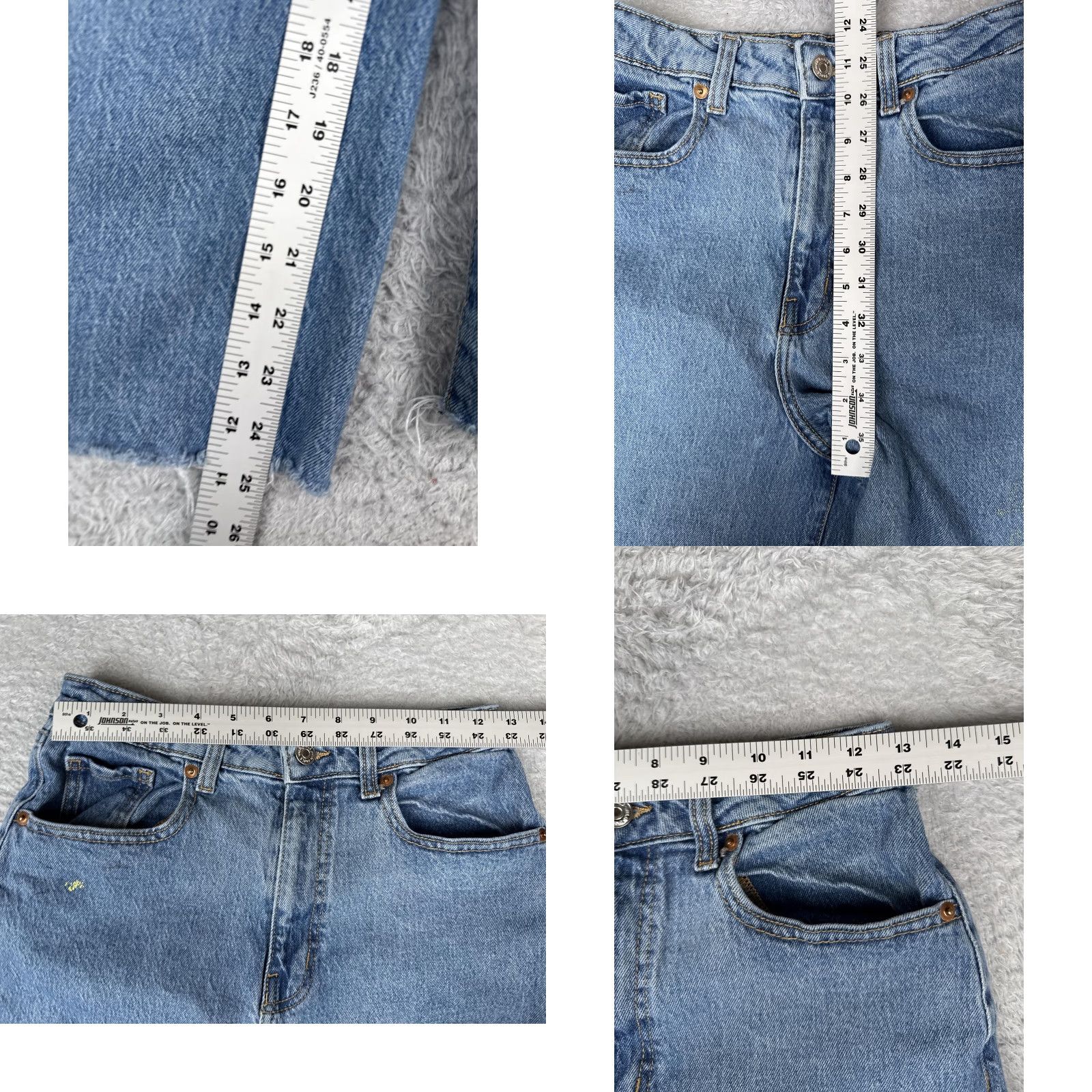 Vintage VINTAGE is not applicable; Wild Fable Jeans Womens 4 Blue High Rise Wide-Leg Crop Glitter Denim 90s Pockets 5-Pocket Design Zip Fly Size 27" / US 4 / IT 40 - 8 Thumbnail